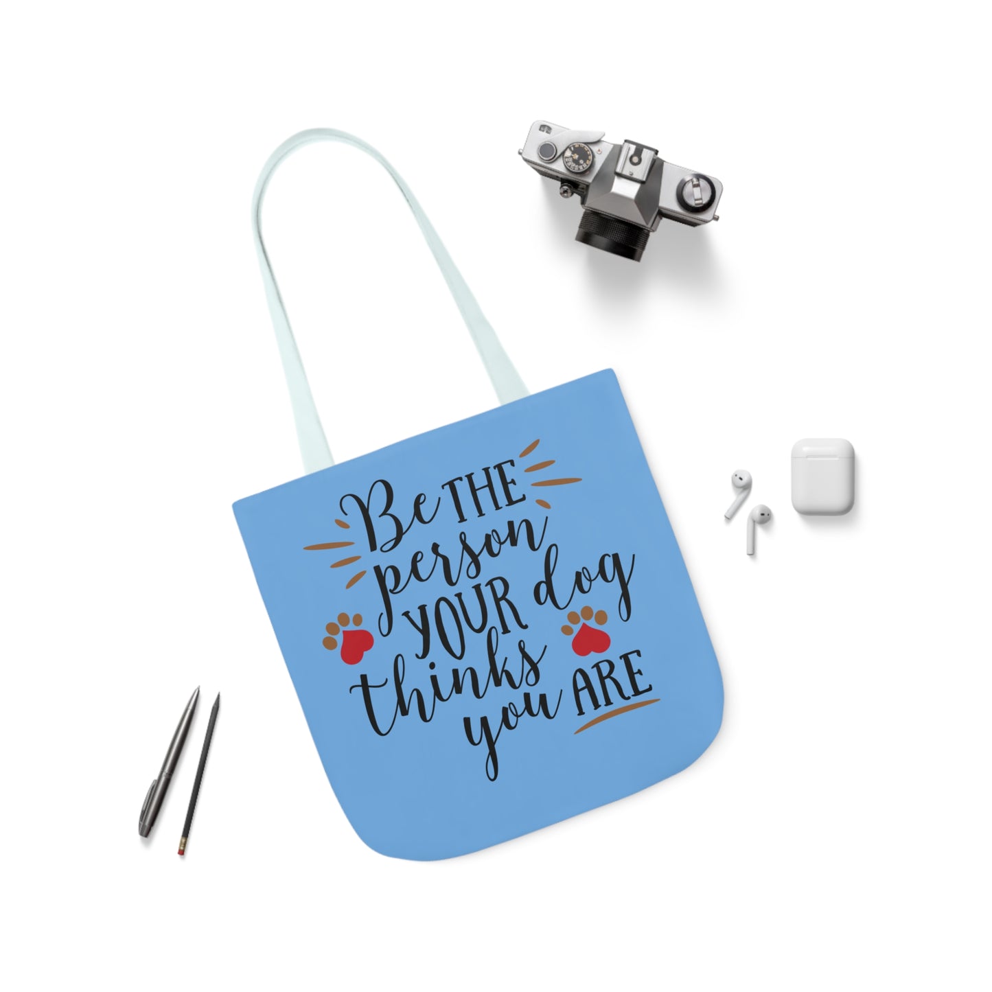 Be the Person - Canvas Tote Bag, 5-Color Straps