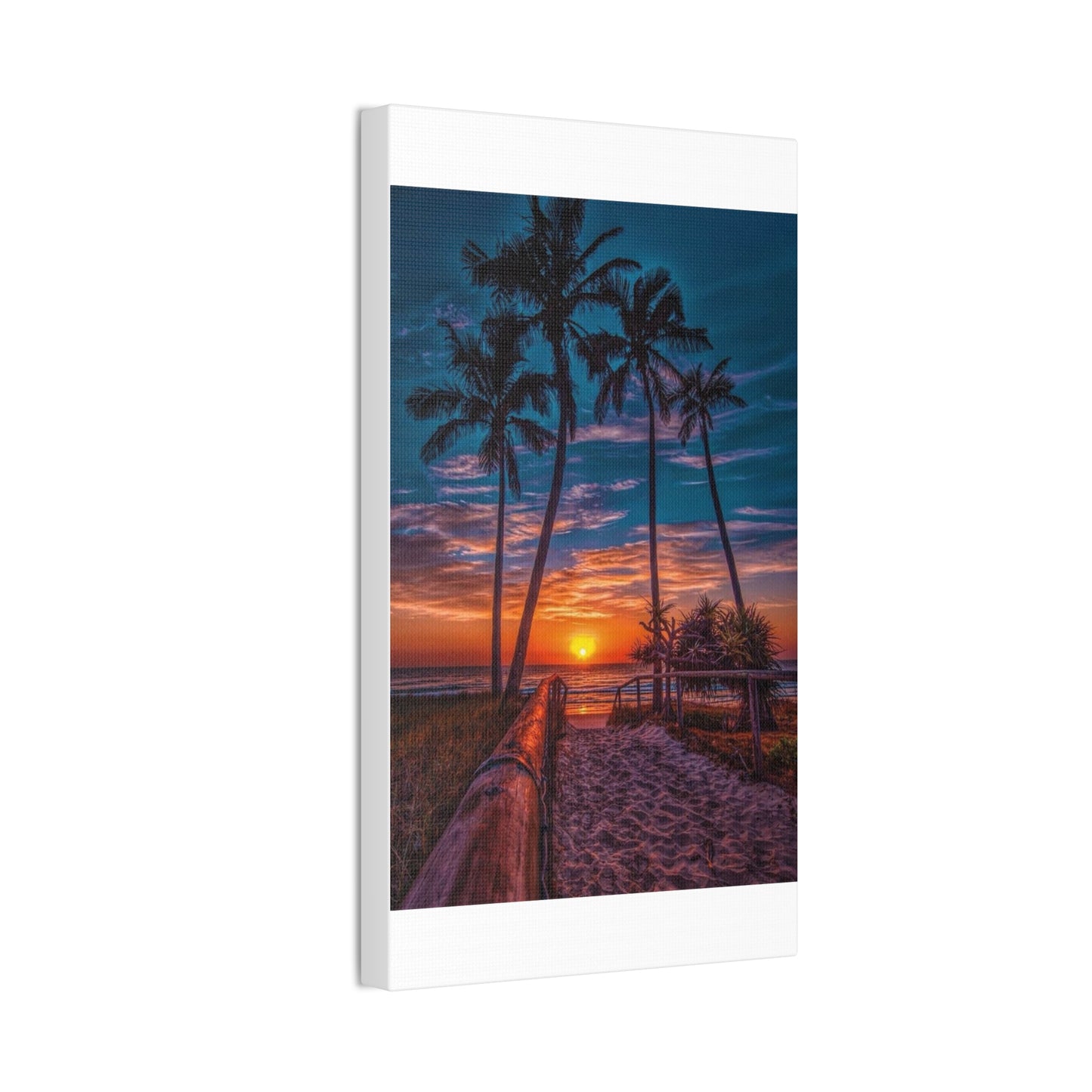 Sunset Palms - Canvas Stretched, 0.75"