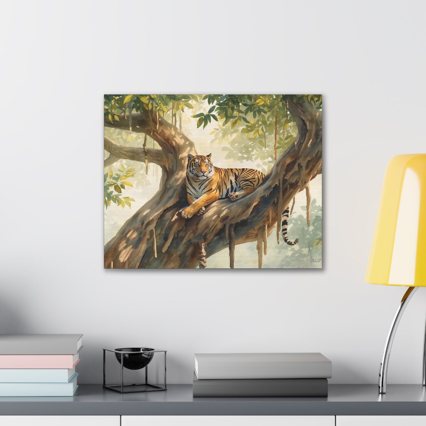 Tiger Lounging - Canvas Stretched, 0.75" - 2026 Wall Art - Animals