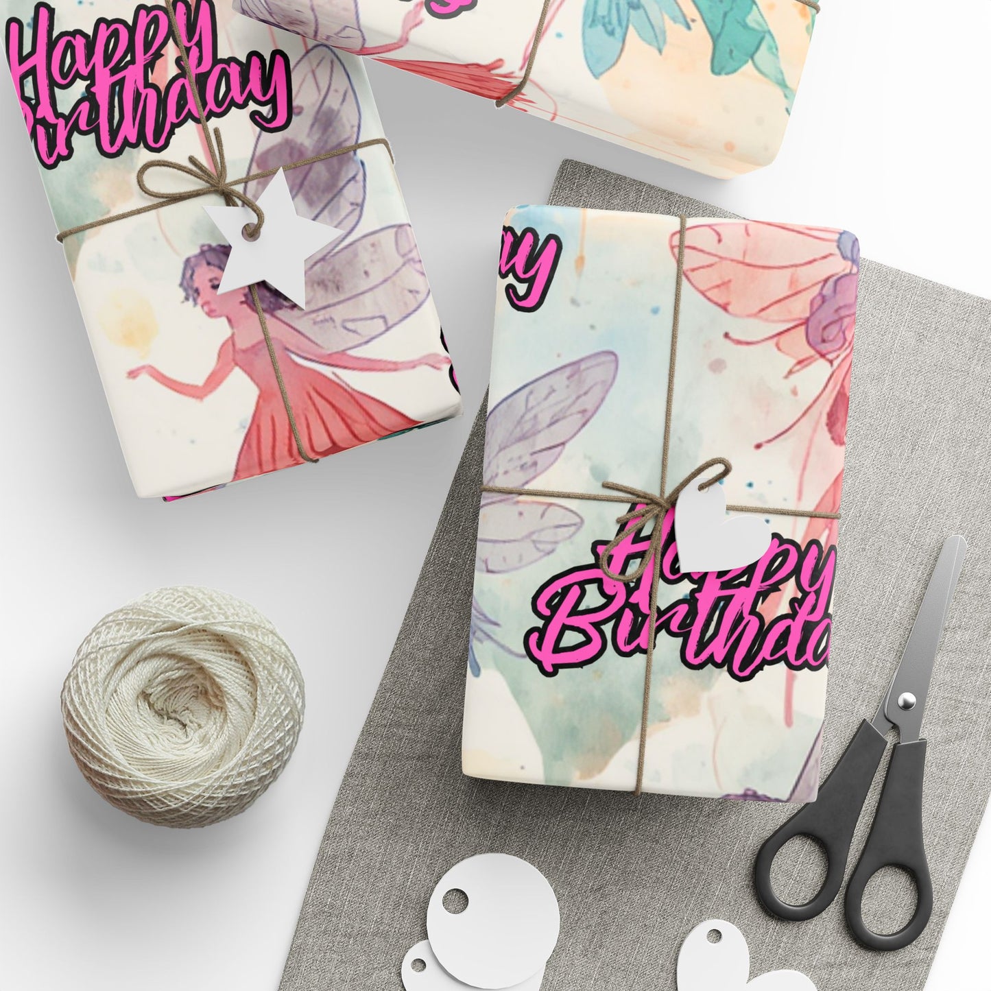 Happy Birthday Fairies - Wrapping Papers