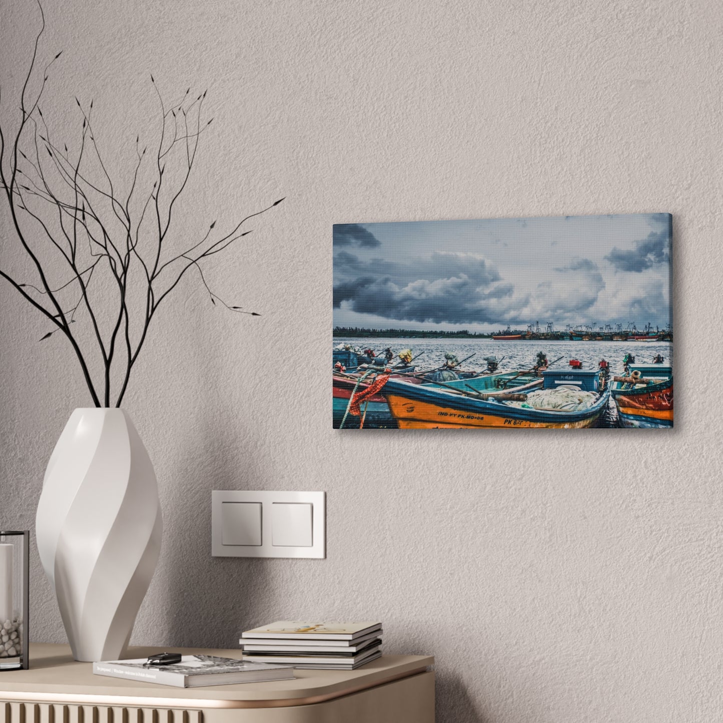 Boats - Canvas Stretched, 0.75"