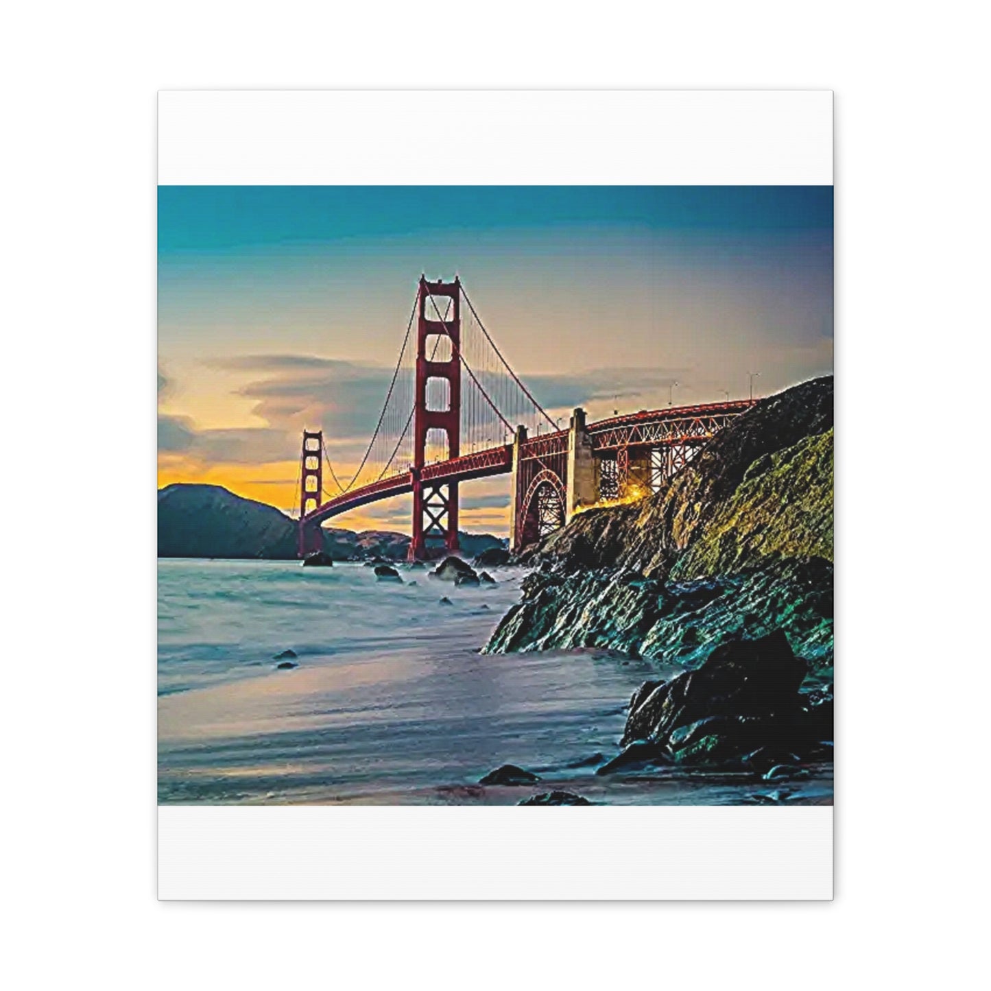 Golden Gate - Canvas Stretched, 0.75"