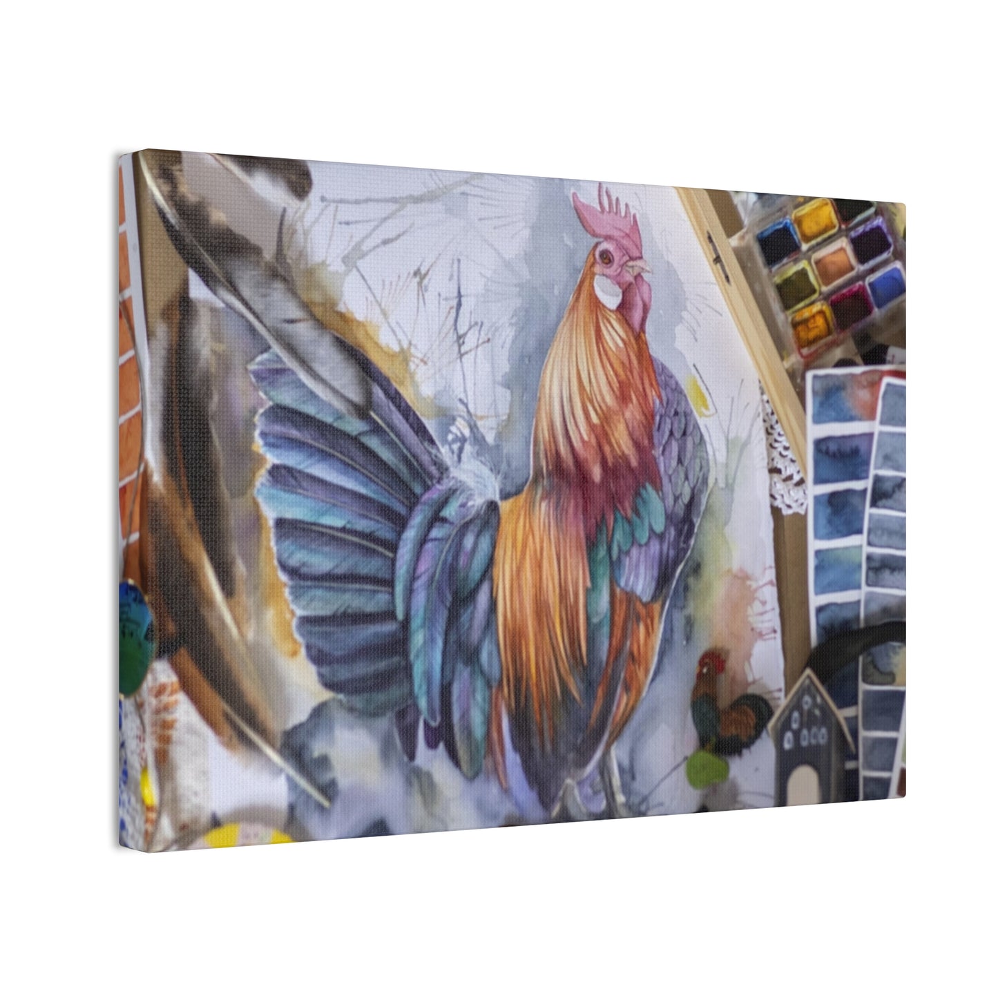 Rooster Art - Canvas Stretched, 0.75"