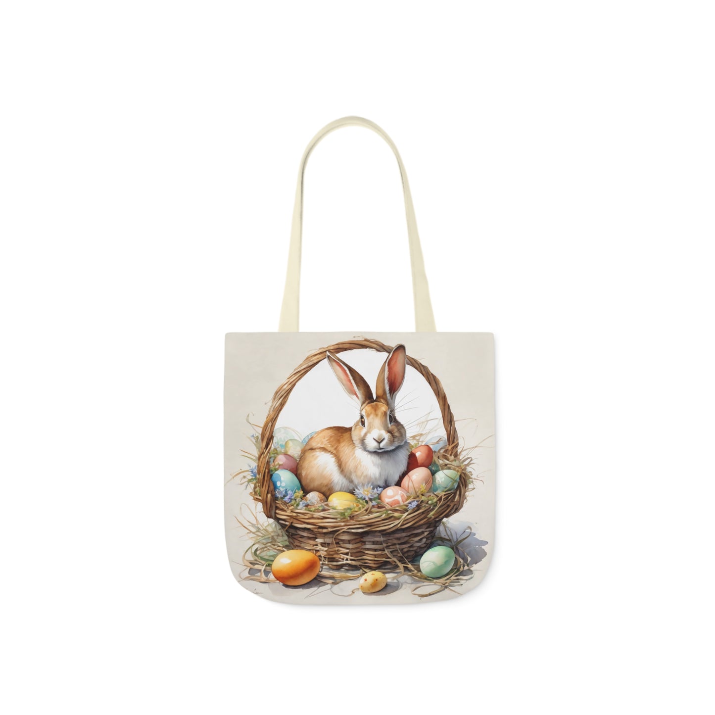 Easter - Canvas Tote Bag, 5-Color Straps -