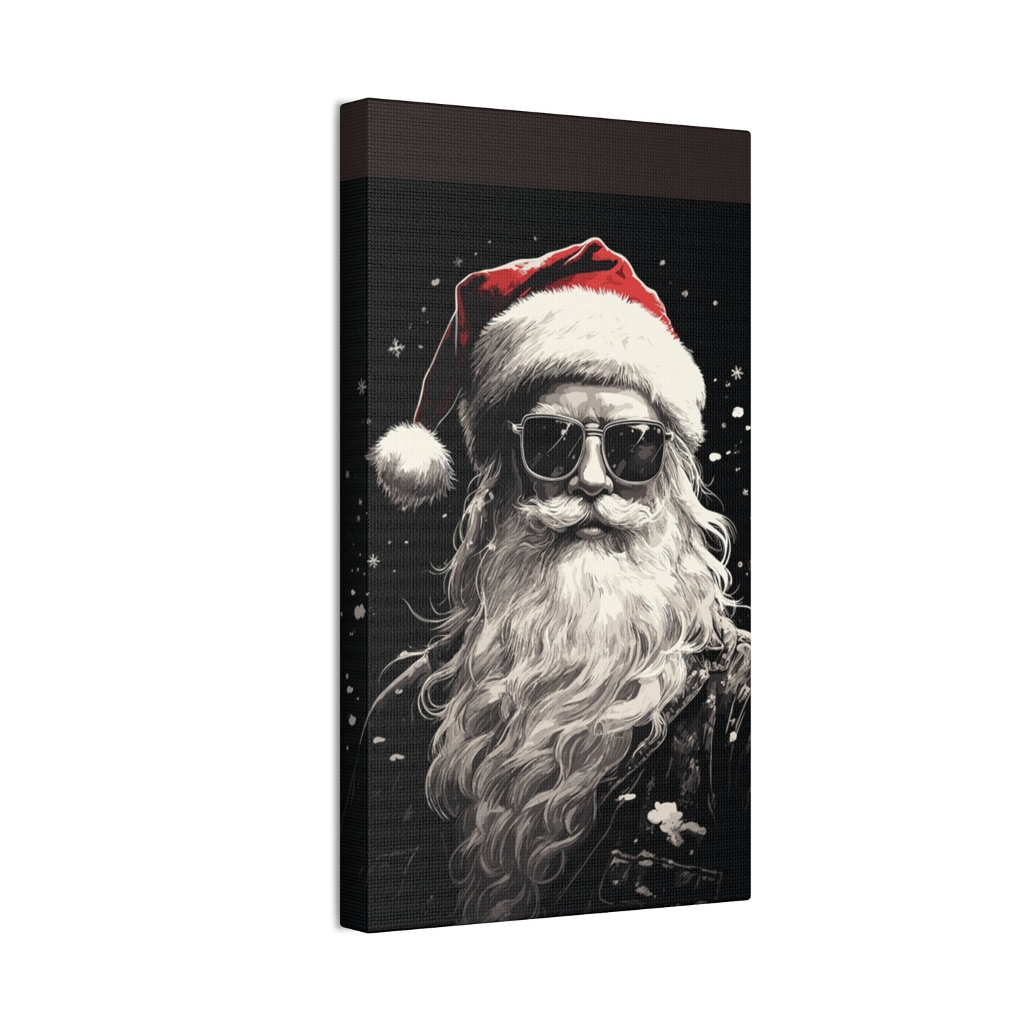 Hip Santa - Canvas Stretched, 0.75" - Christmas