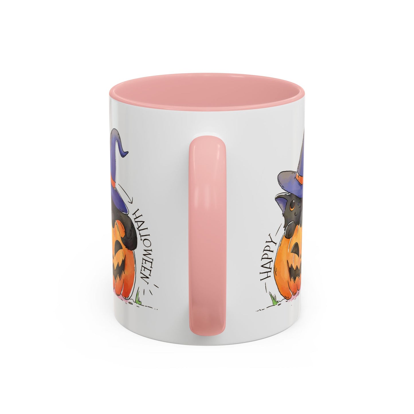 Happy Halloween - Accent Coffee Mug (11, 15oz) - Halloween