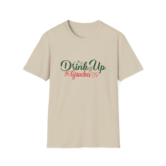 Drink Up -vUnisex Softstyle T-Shirt Christmas