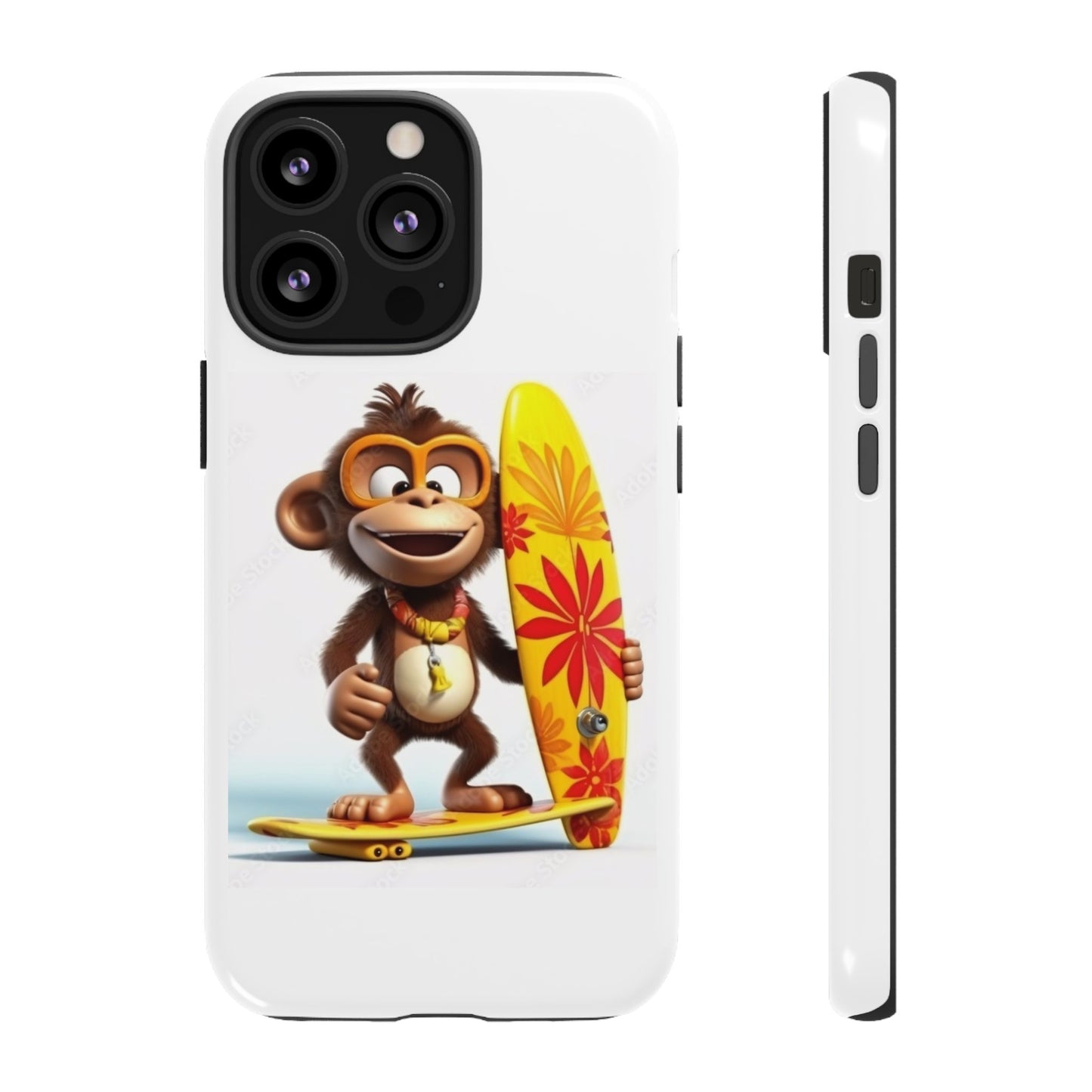 Surfer Monkey -Tough Whimsical Phone Cases