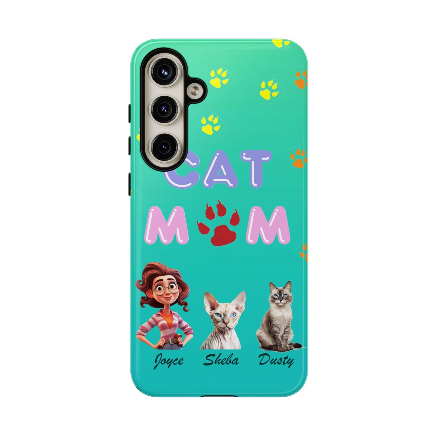 Cat Mom - Tough Cases - Mother's Day - Whimsical