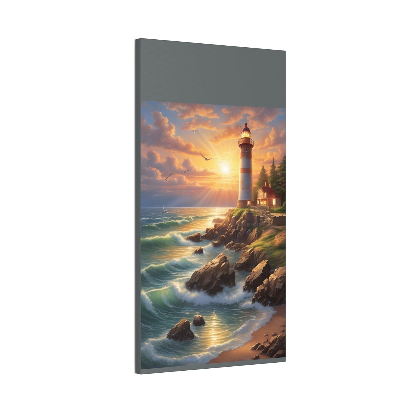 Light House - Canvas Stretched, 0.75"