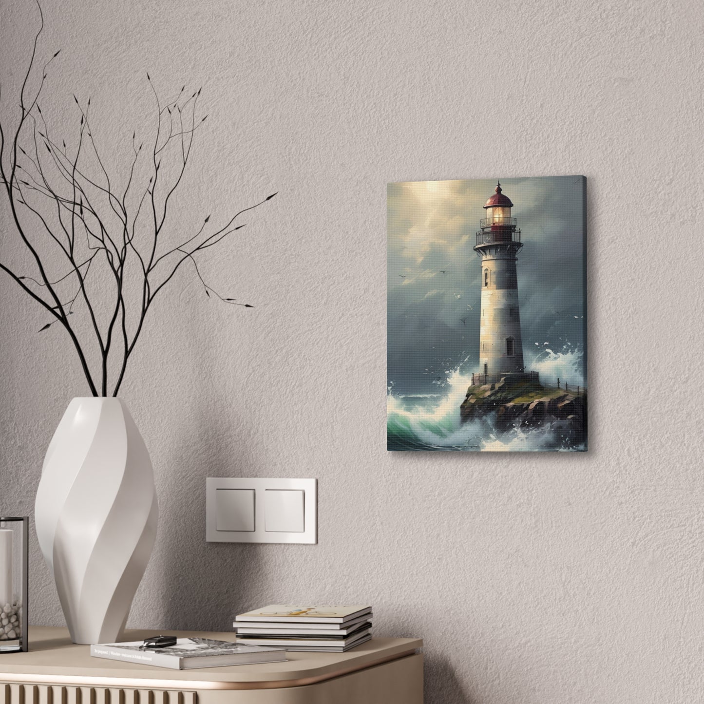 Light House - Canvas Stretched, 0.75"