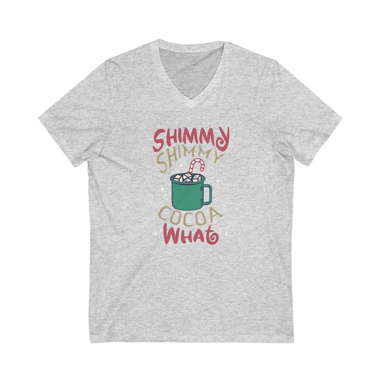 Shimmy - Unisex Jersey Short Sleeve V-Neck T-Shirts - Christmas