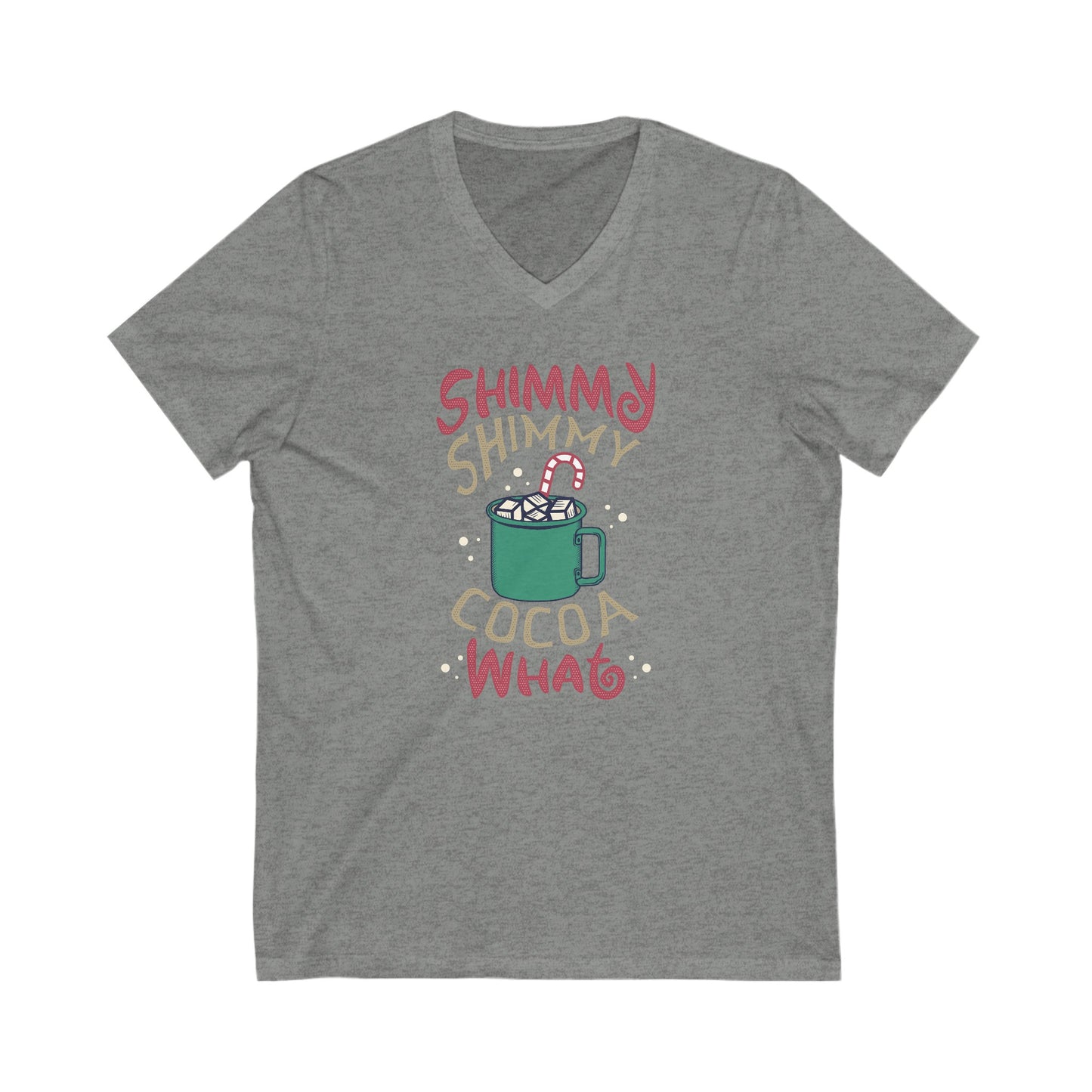 Shimmy - Unisex Jersey Short Sleeve V-Neck T-Shirts - Christmas