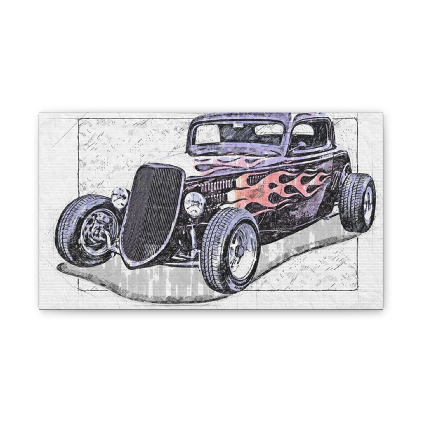 Hot Rod 1 - Canvas Stretched, 0.75" - Father's Day