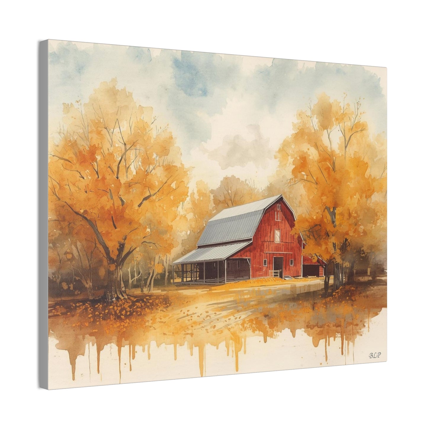Red Barn - Canvas Stretched, 0.75"- 2026 Wall Art