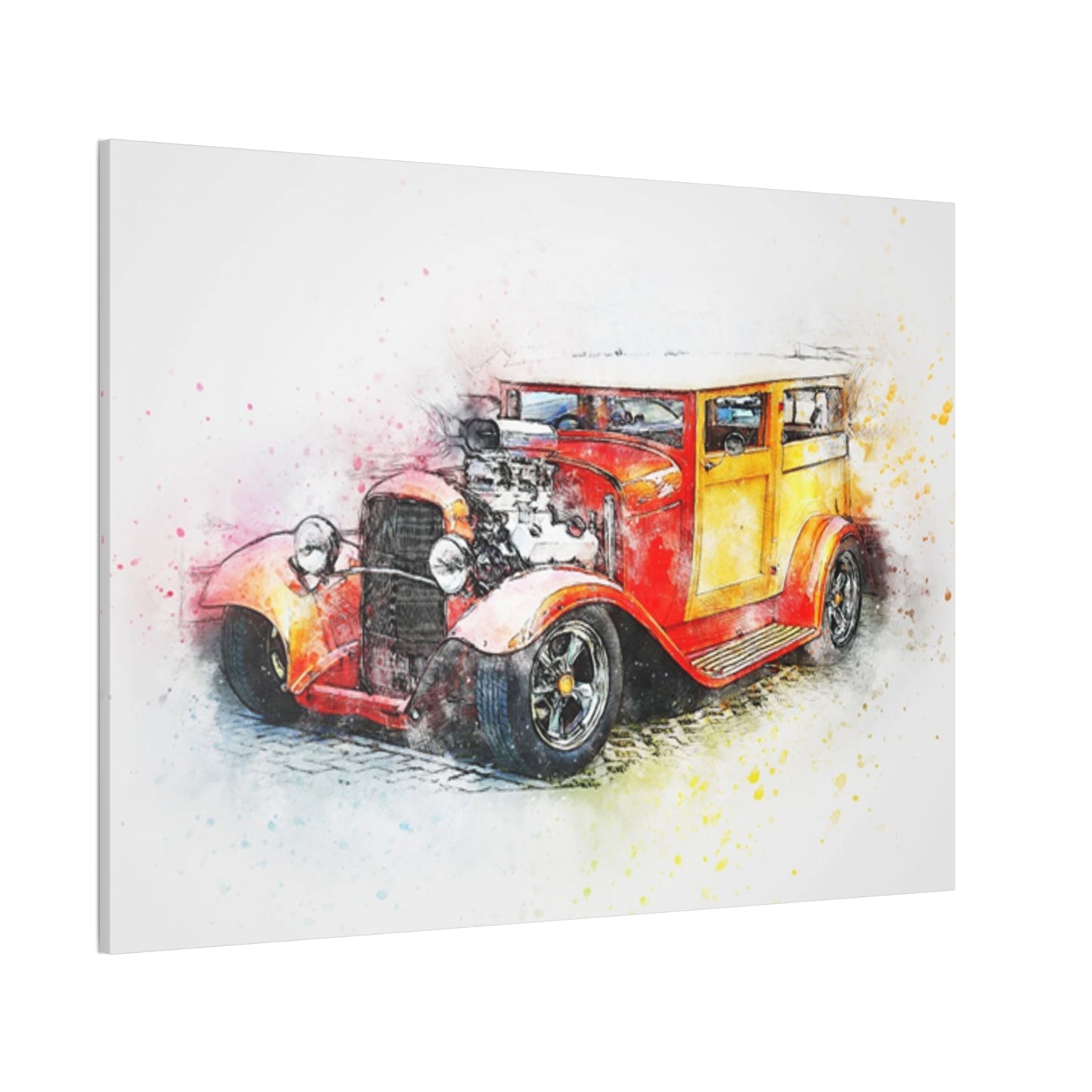 Hot Rod - Canvas Stretched, 0.75" - Father's Day