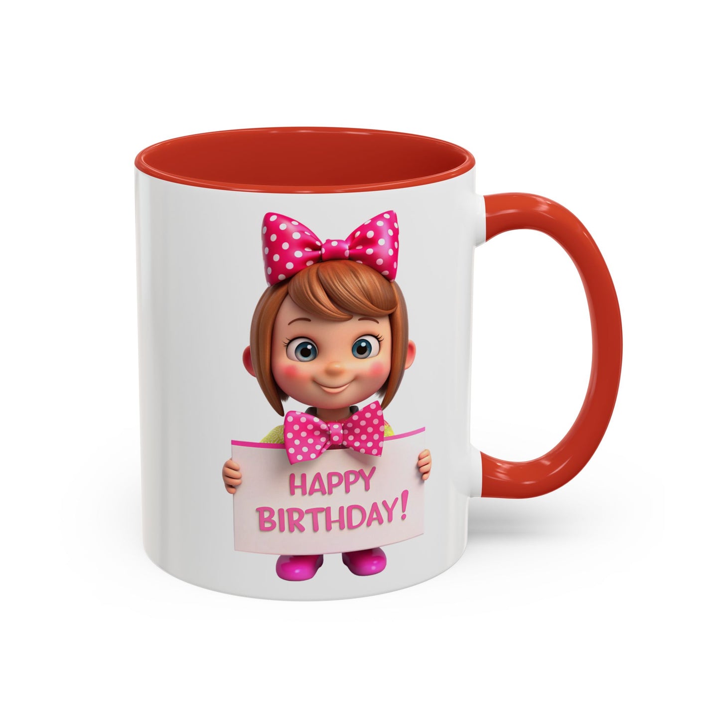 Happy Birthday - Accent Coffee Mug (11, 15oz)