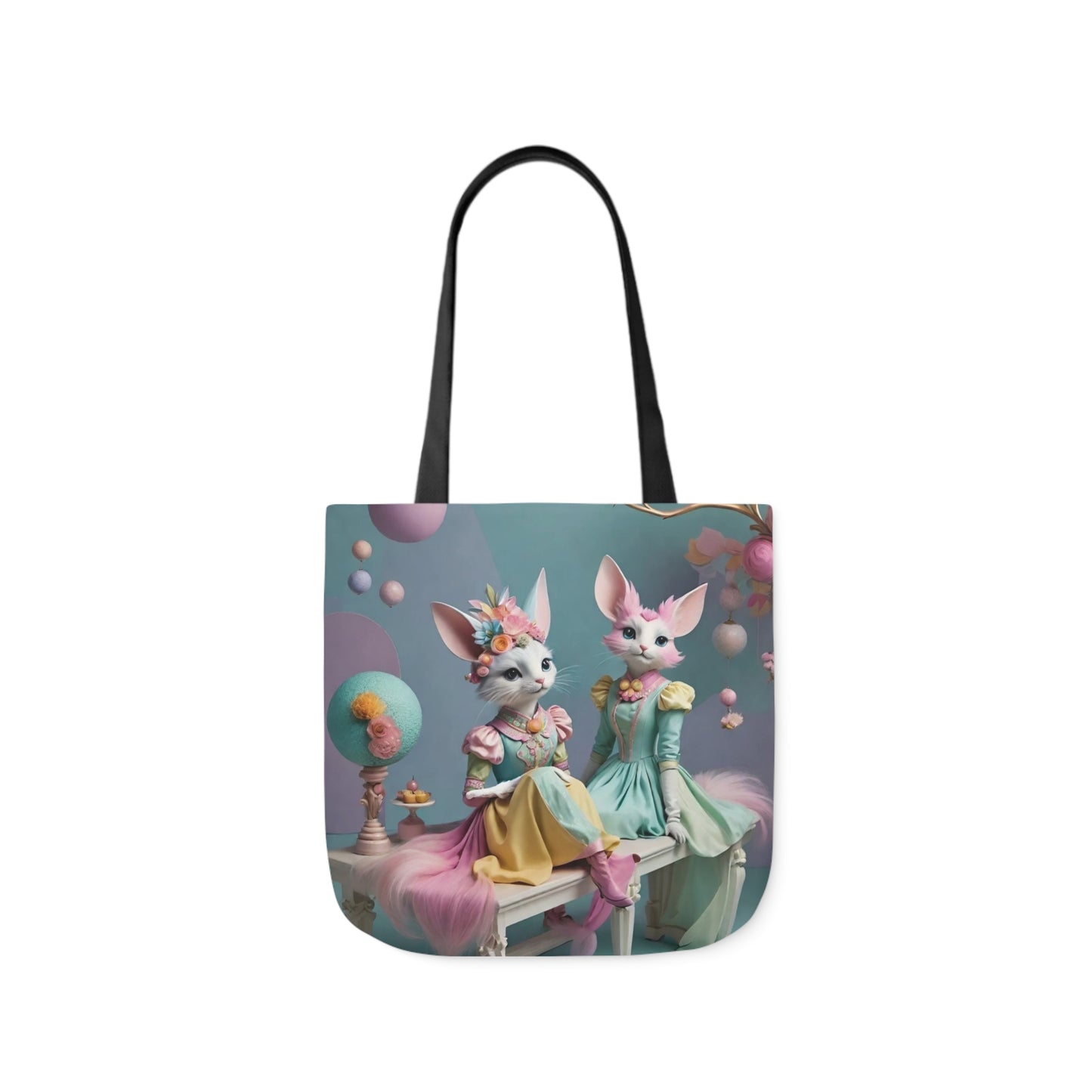 Birthday Party - Canvas Tote Bag, 5-Color Straps Easter