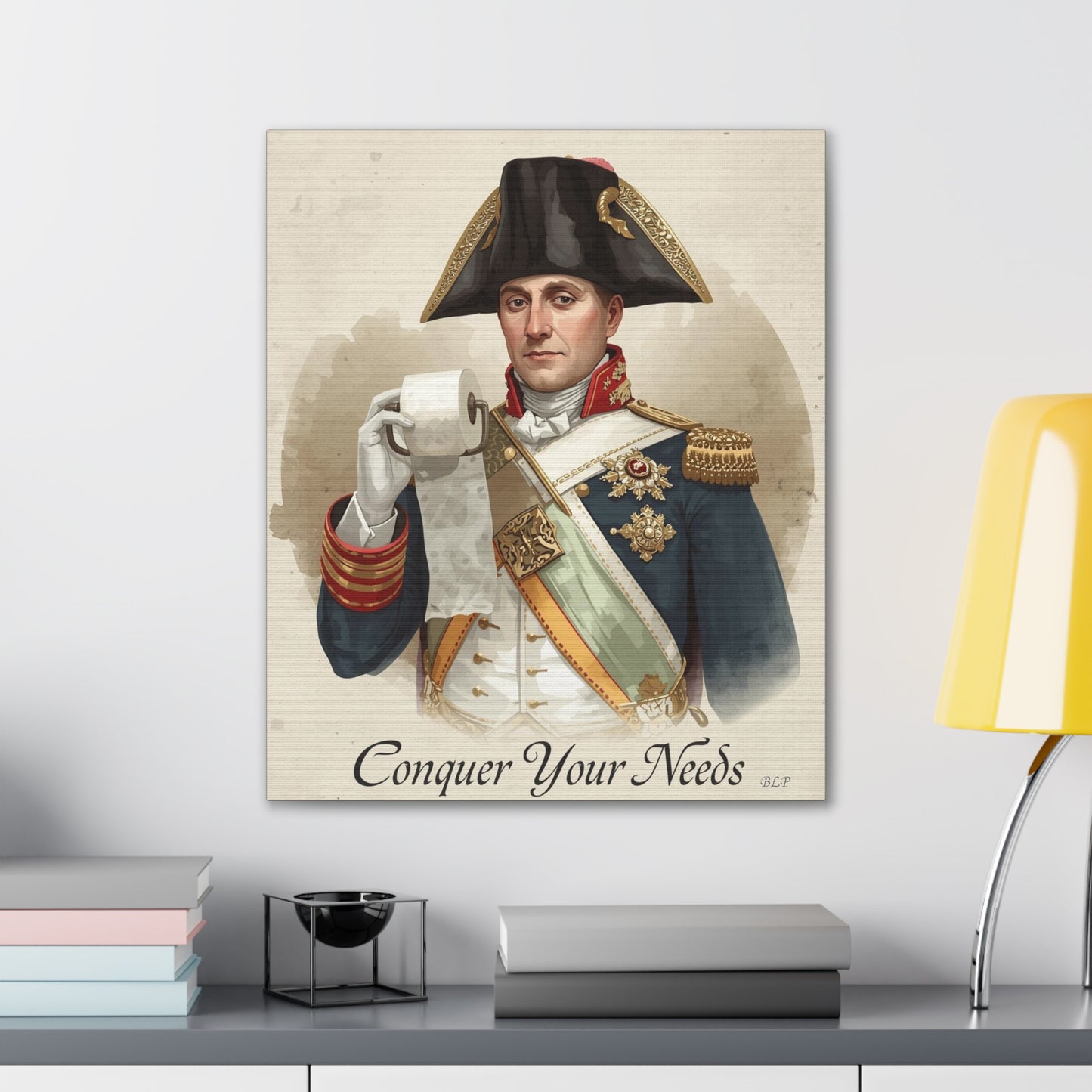 Napoleon - Canvas Stretched, 0.75" - 2026 Wall Art - Bathroom Humor
