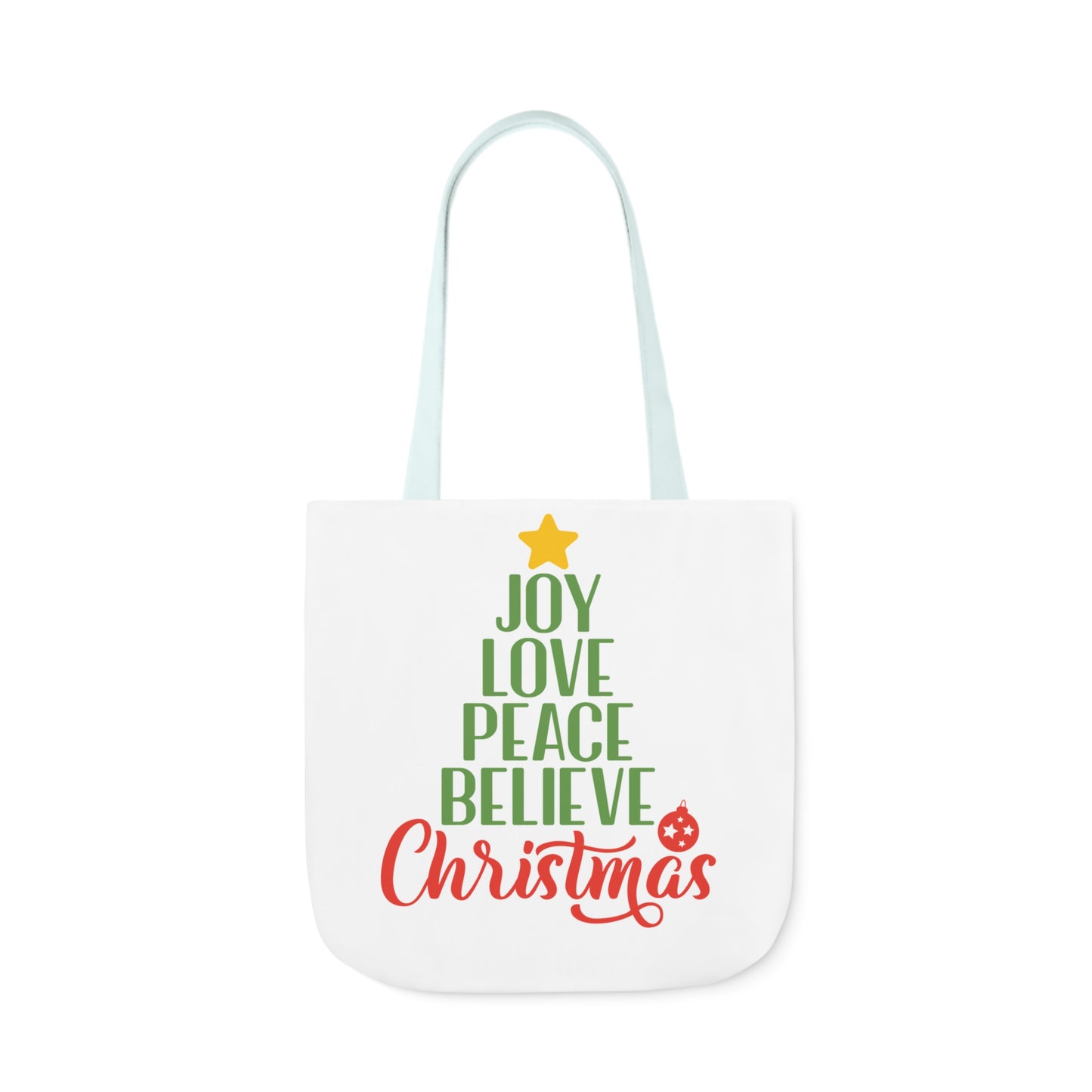 Love - Canvas Tote Bag, 5-Color Straps - Christmas