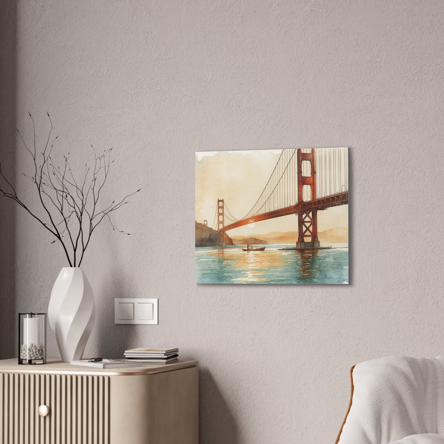 Golden Gate Bridge - Canvas Stretched, 0.75" - Wall Art 2026 - Places