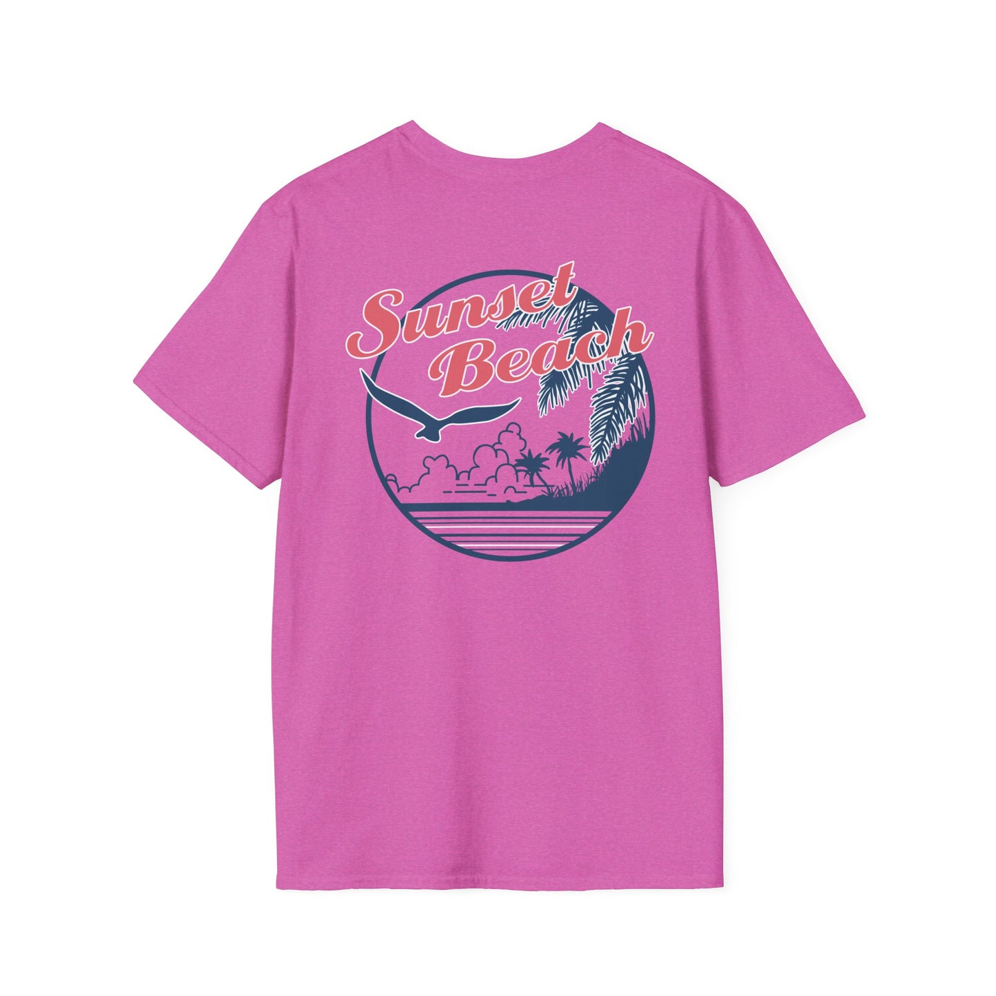 Sunset Beach - Unisex Softstyle T-Shirts