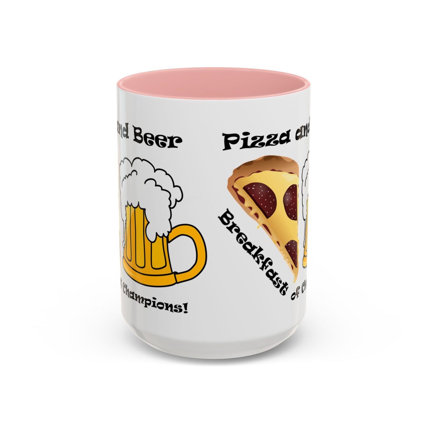 Pizza and Beer - Accent Coffee Mug (11, 15oz)