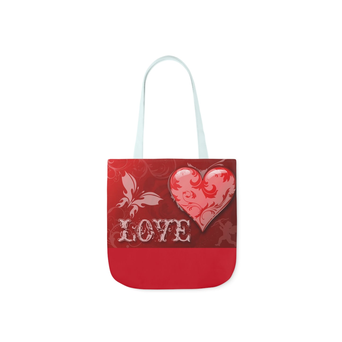 Valentines - Canvas Tote Bag, 5-Color Straps