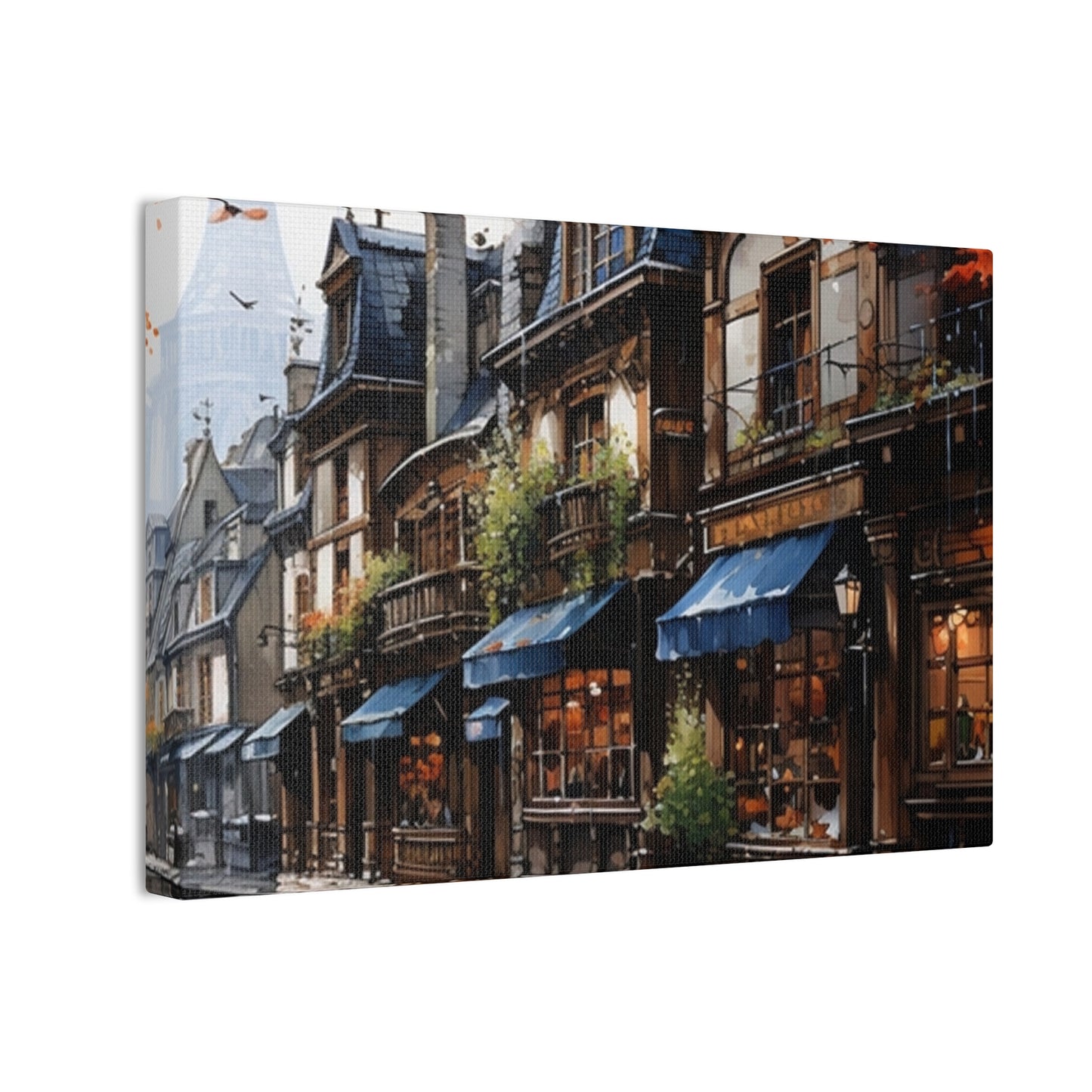 Store Fronts - Canvas Stretched, 0.75"