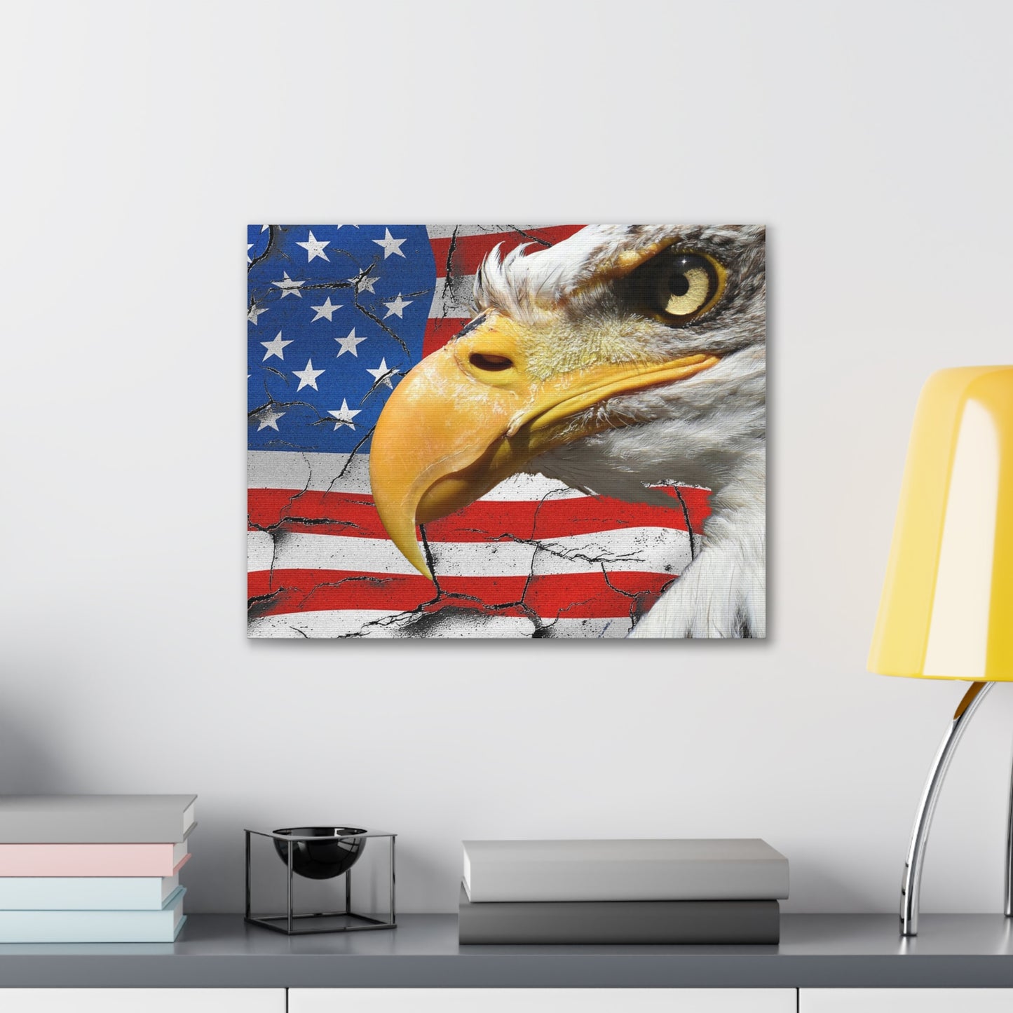 American Eagle - Canvas Stretched, 0.75" -  Military