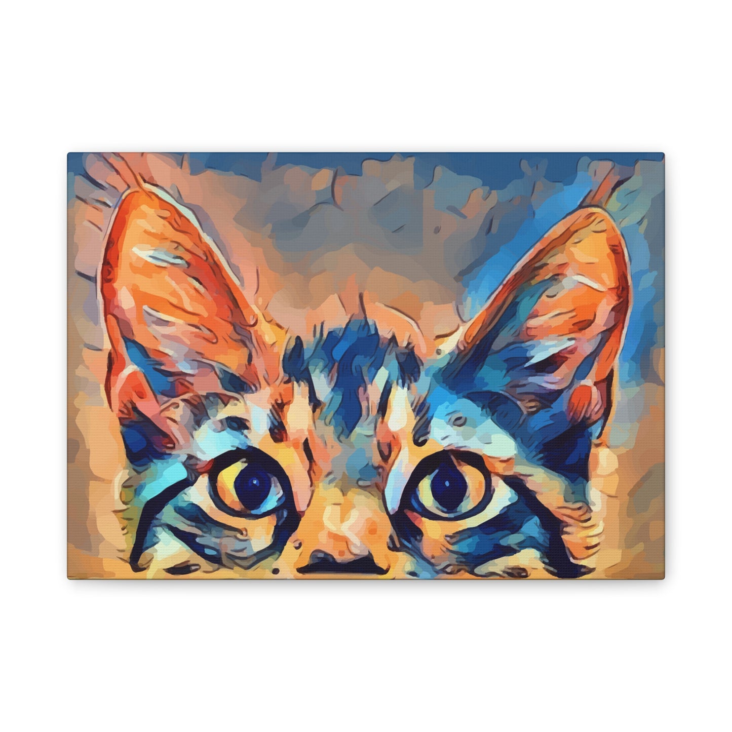 Spying Kitty - Canvas Stretched, 0.75"