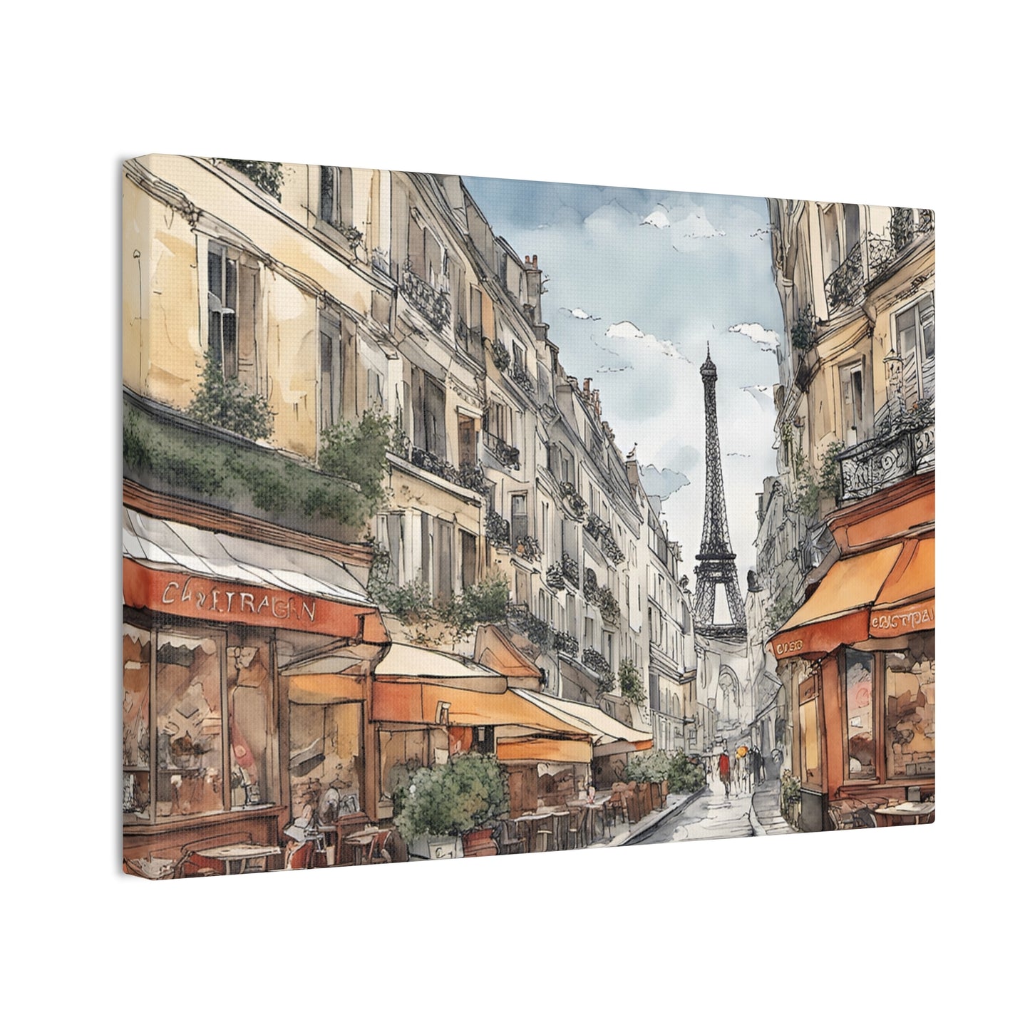 Paris Street - Canvas Stretched, 0.75"