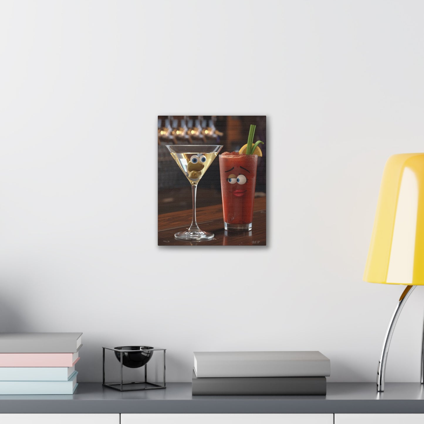 Couple of Drinks - Canvas Stretched, 0.75" - 2026 Wall Art - Creative