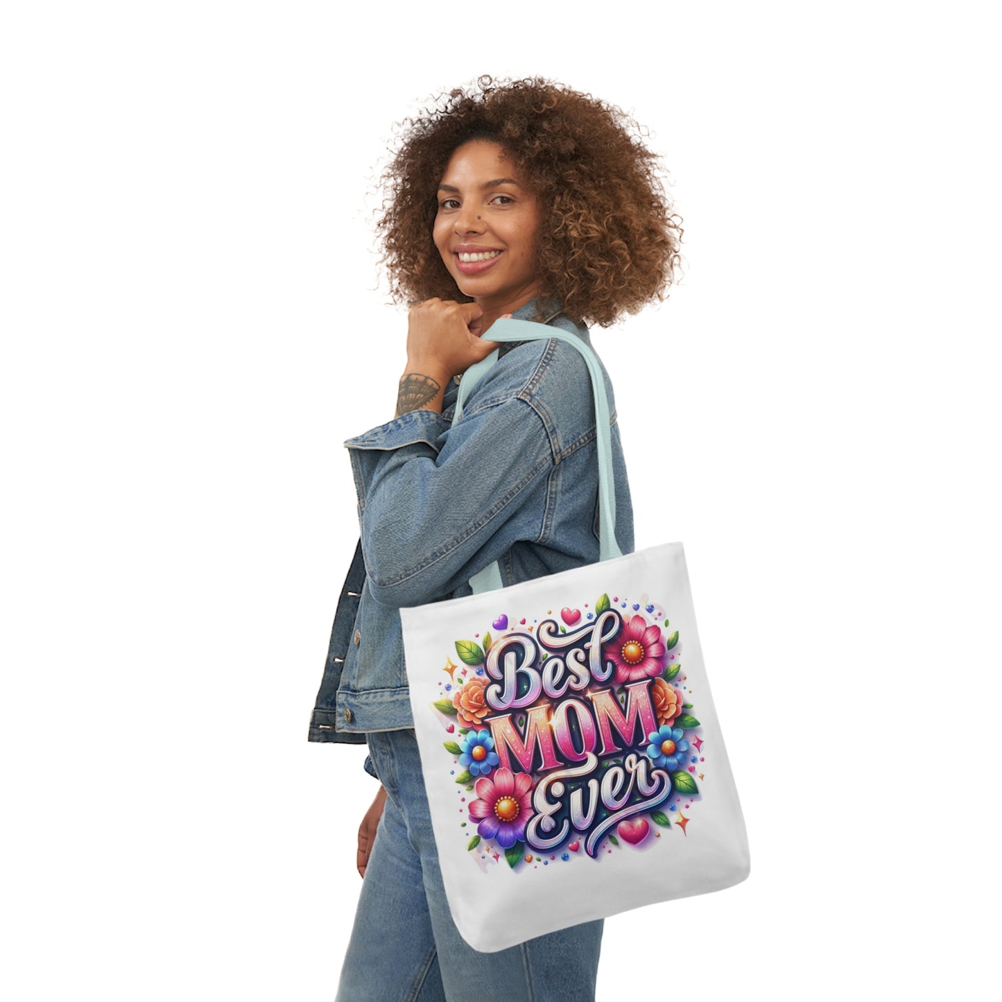 Best Mom Ever - Canvas Tote Bag, 5-Color Straps -  Mother's Day