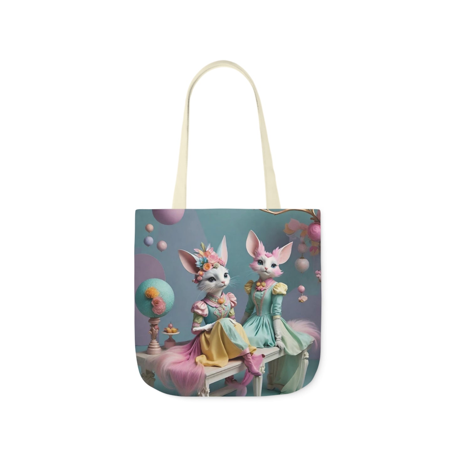 Birthday Party - Canvas Tote Bag, 5-Color Straps Easter