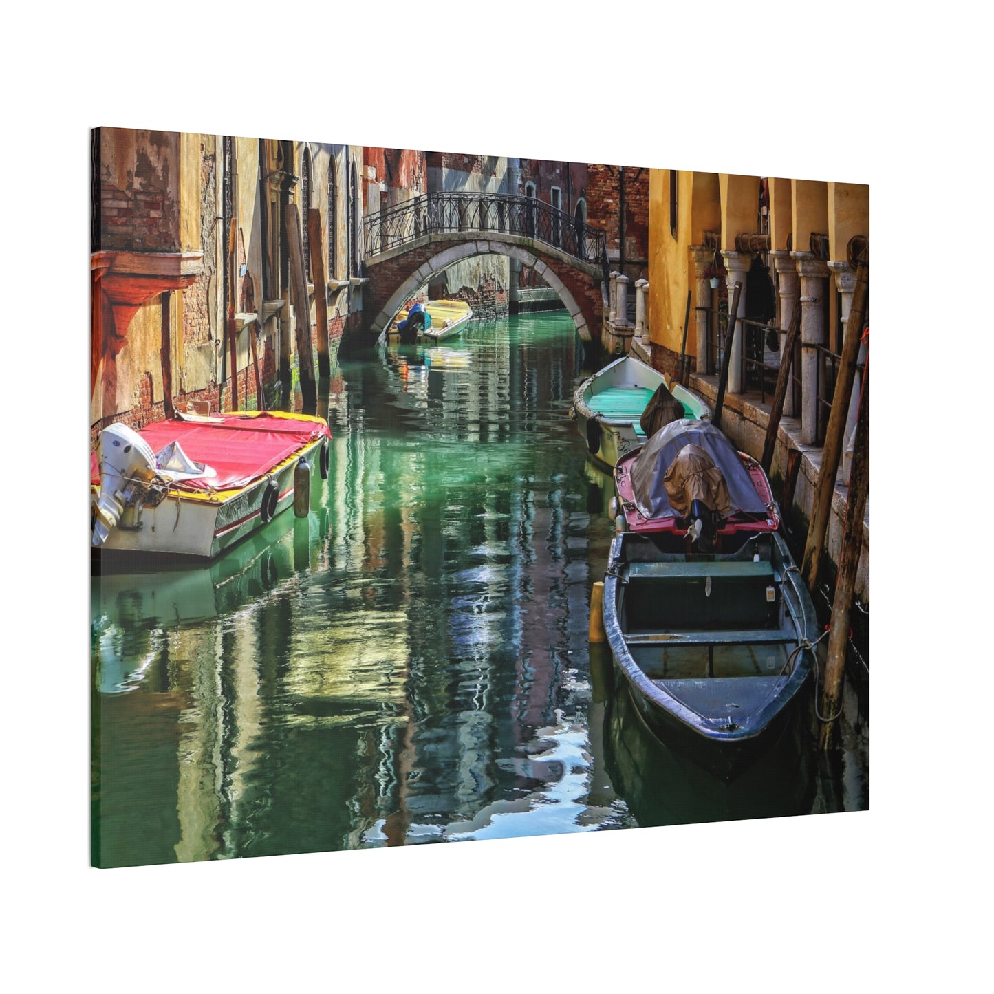 a-Venice Canal 1 - Canvas Stretched, 0.75"