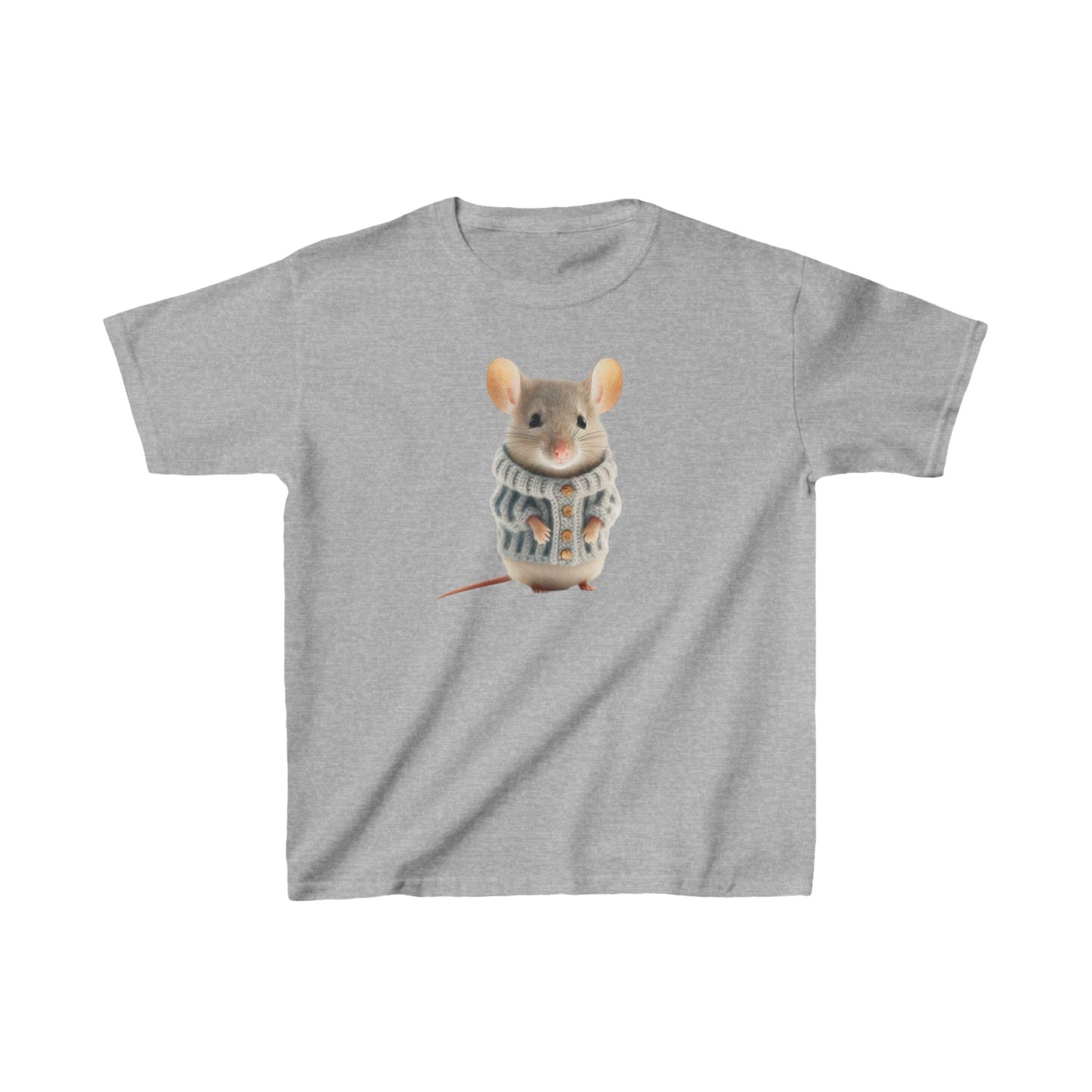 Kids H= Mouse in a Sweater - Heavy Cotton™ T-Shirts