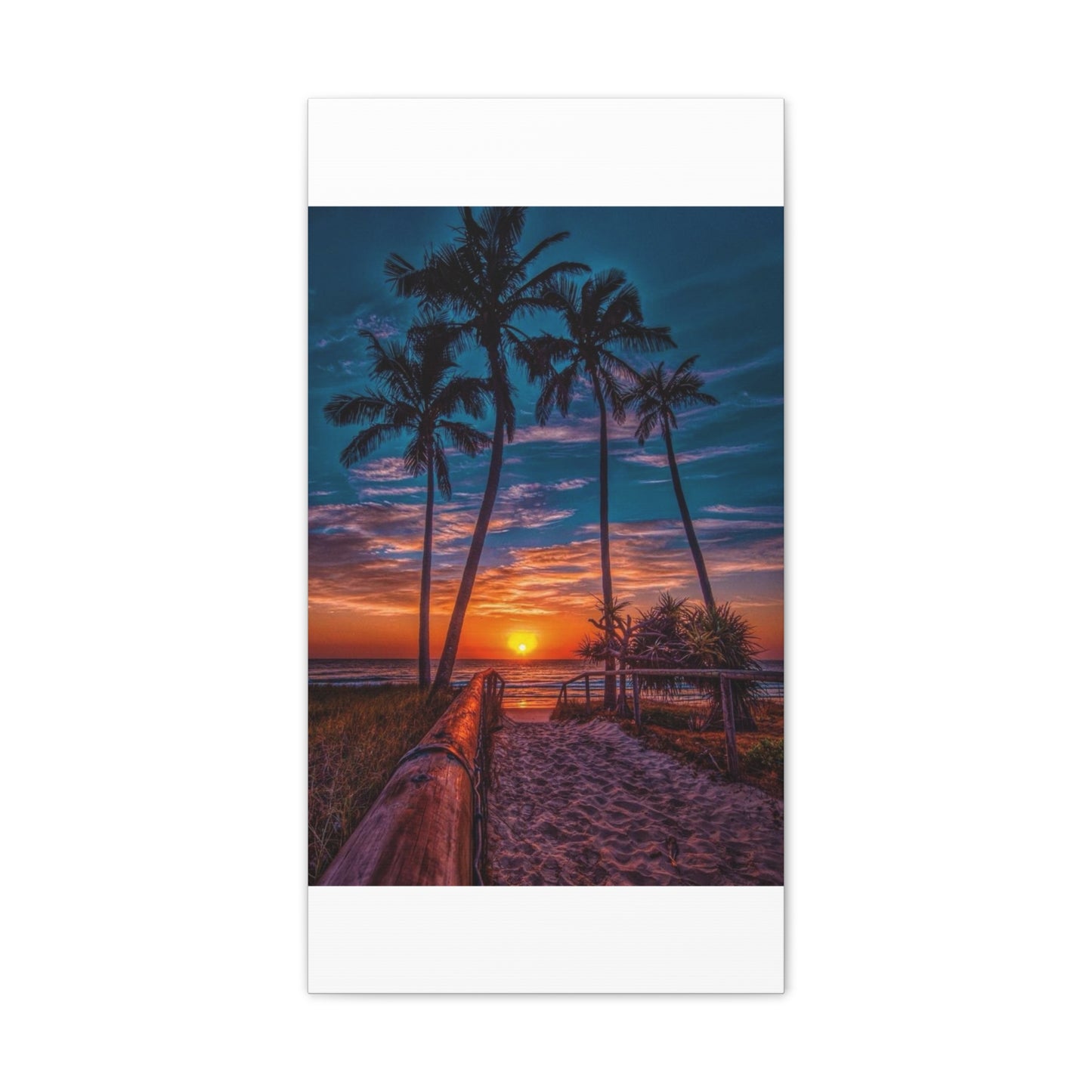 Sunset Palms - Canvas Stretched, 0.75"