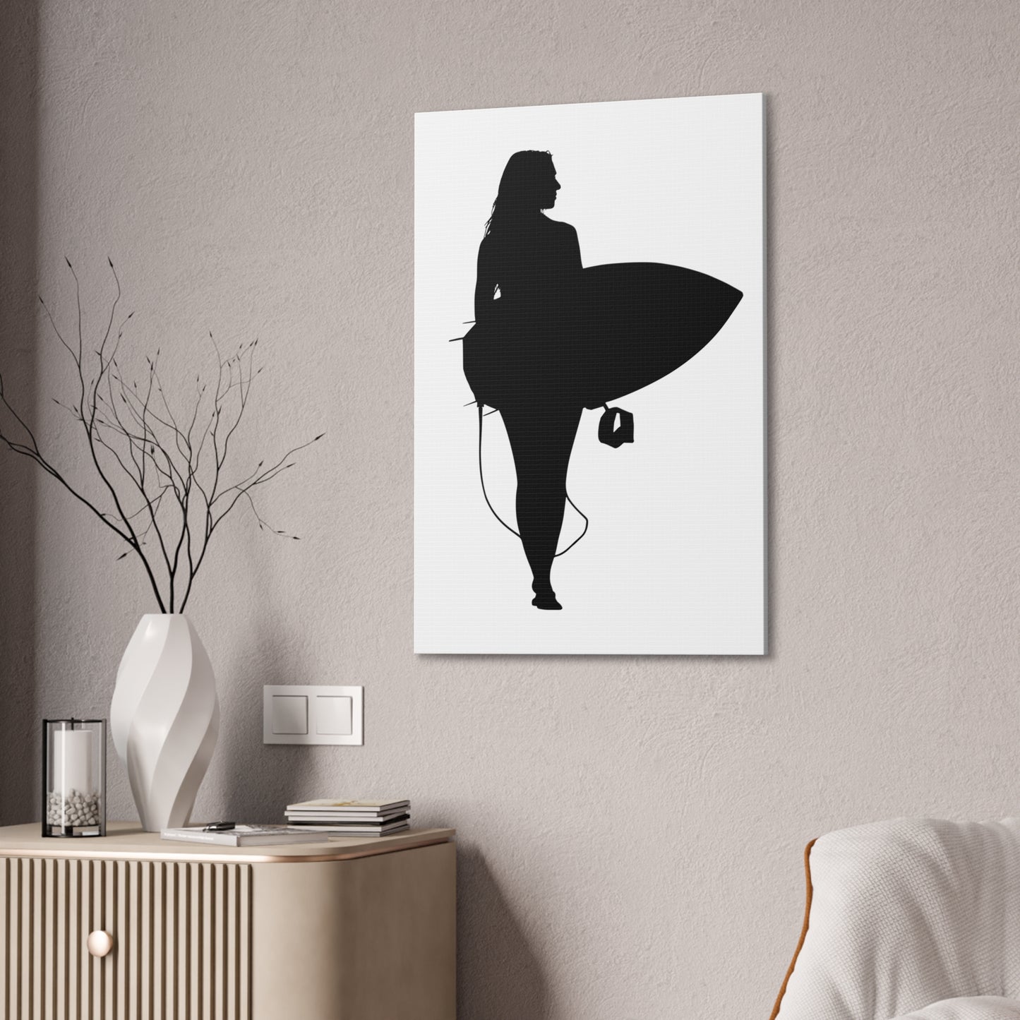 Surfer Girl - Canvas Stretched, 0.75"