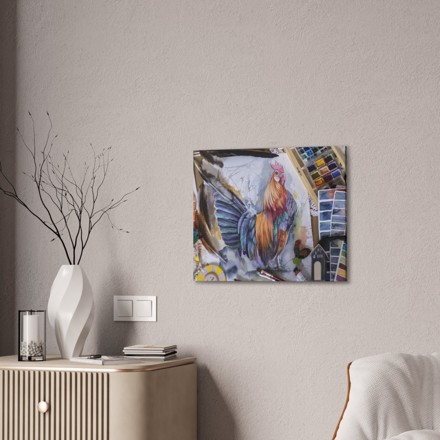 Rooster Art - Canvas Stretched, 0.75"