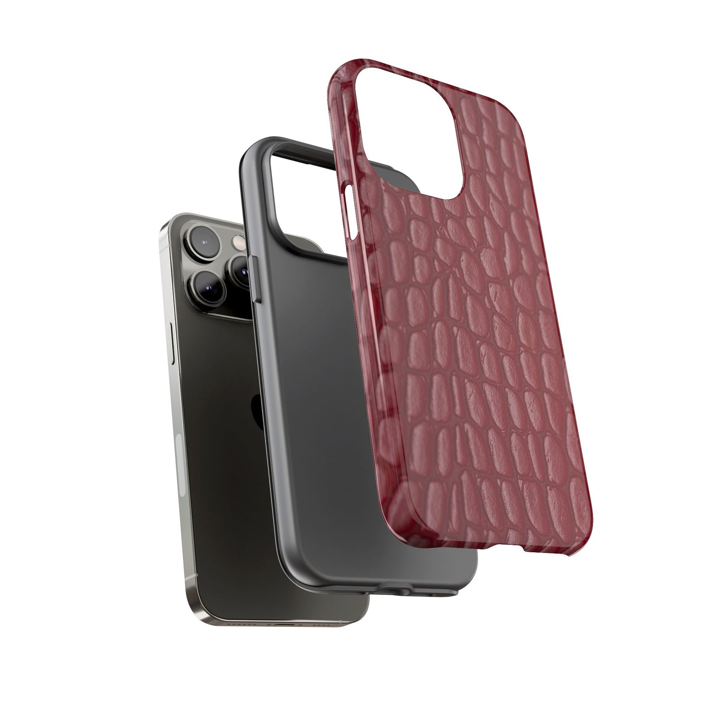 Red Leather - Tough Cases - Whimsical Phone Cases