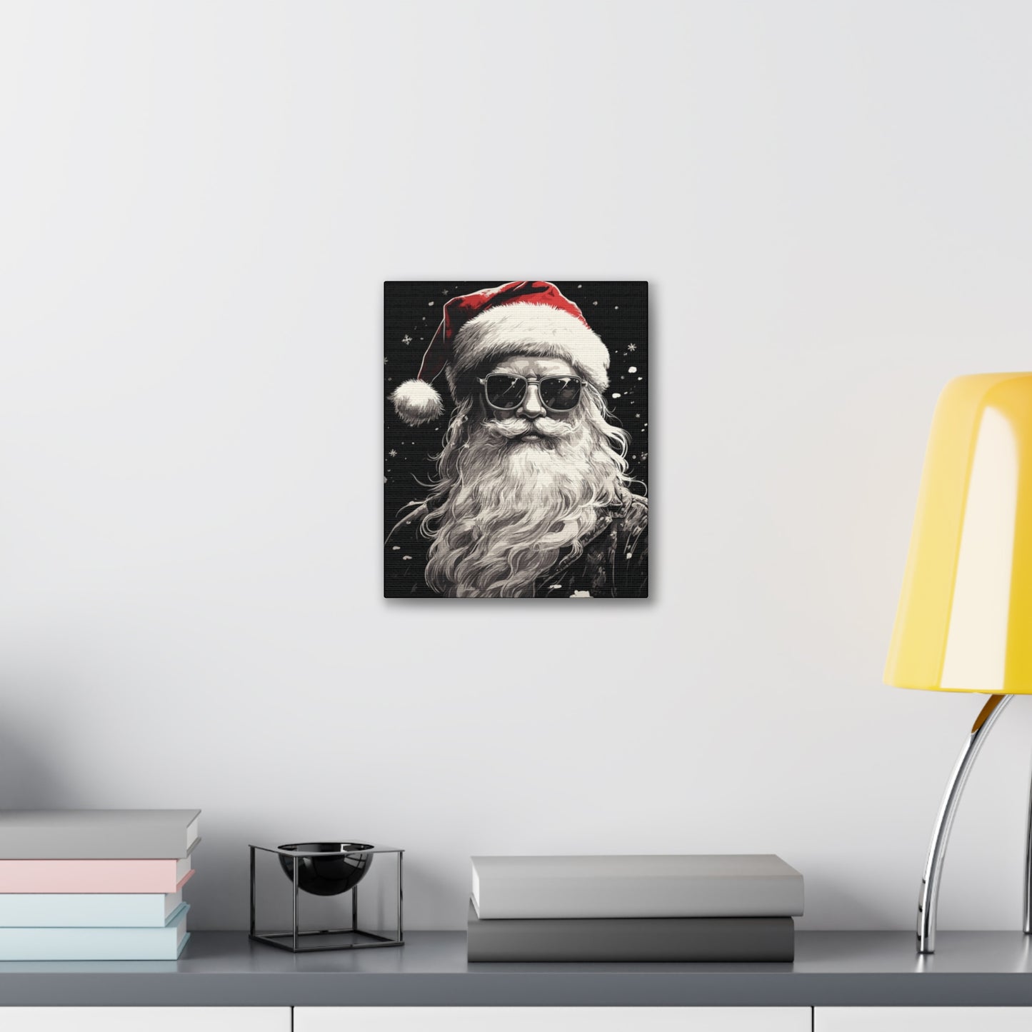 Hip Santa - Canvas Stretched, 0.75" - Christmas