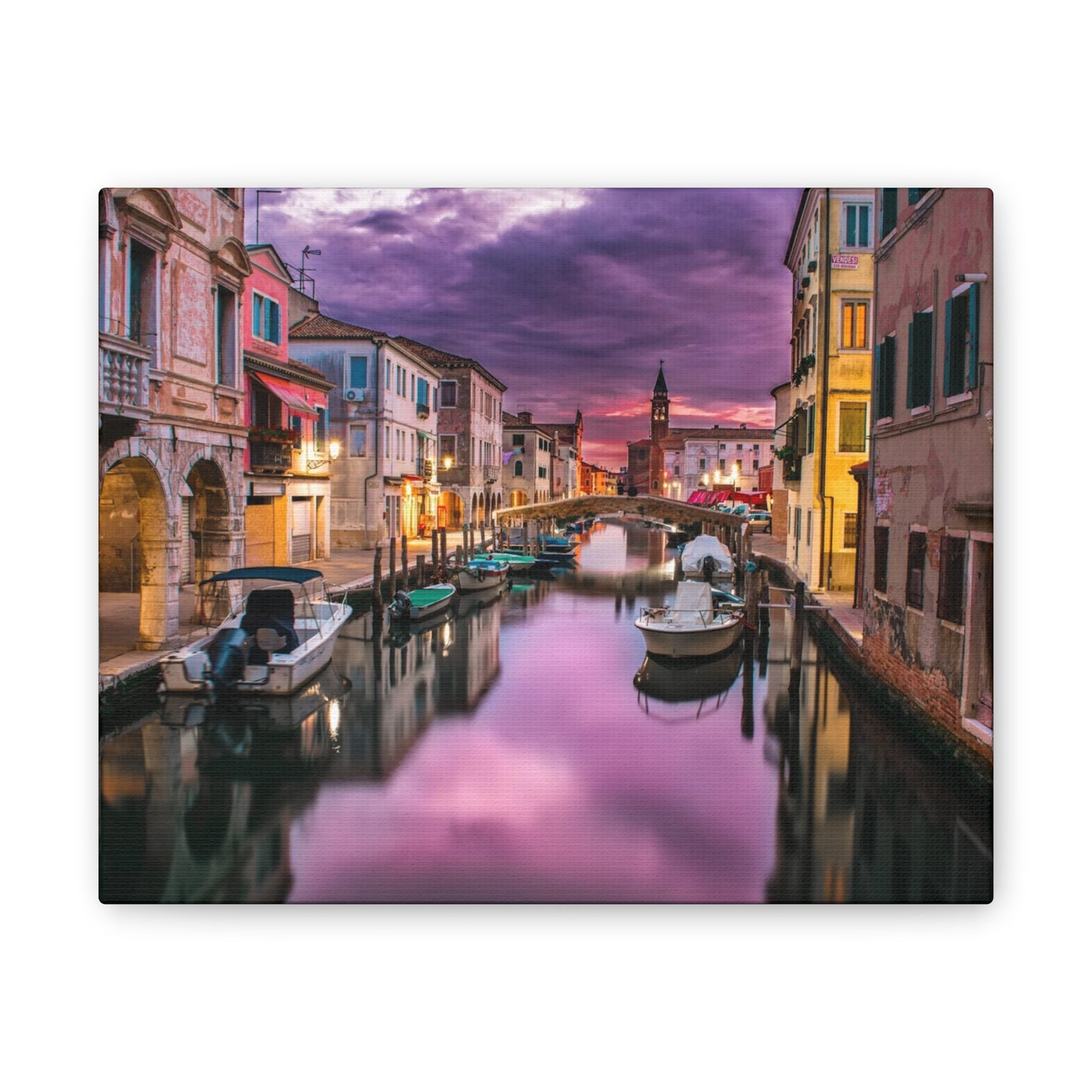 Venice Canal - Canvas Stretched, 0.75"