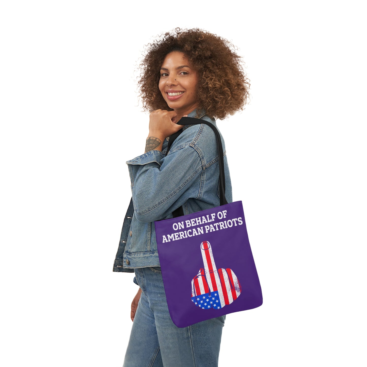 On Behalf - Canvas Tote Bag, 5-Color Straps veterans - Patriotic