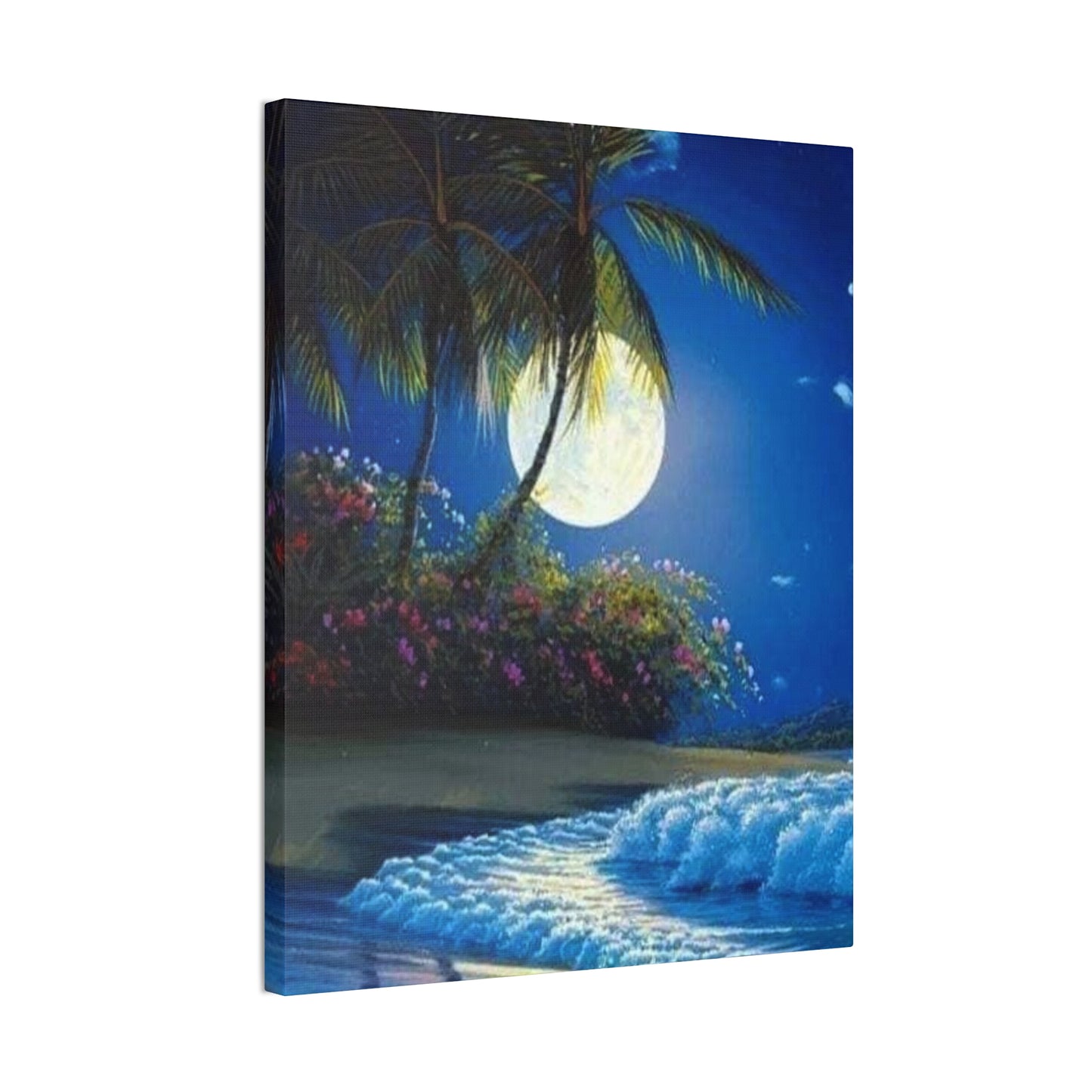 Desert Island Moon Light - Canvas Stretched, 0.75"