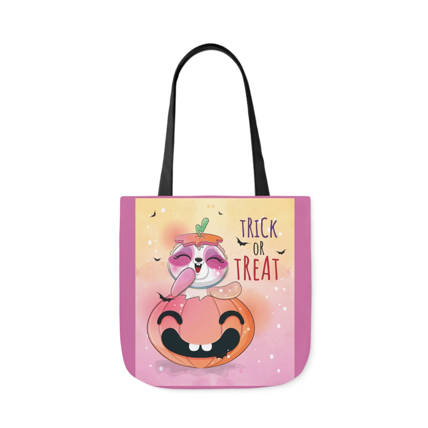 Trick or Treat - Canvas Tote Bag, 5-Color Straps - Halloween