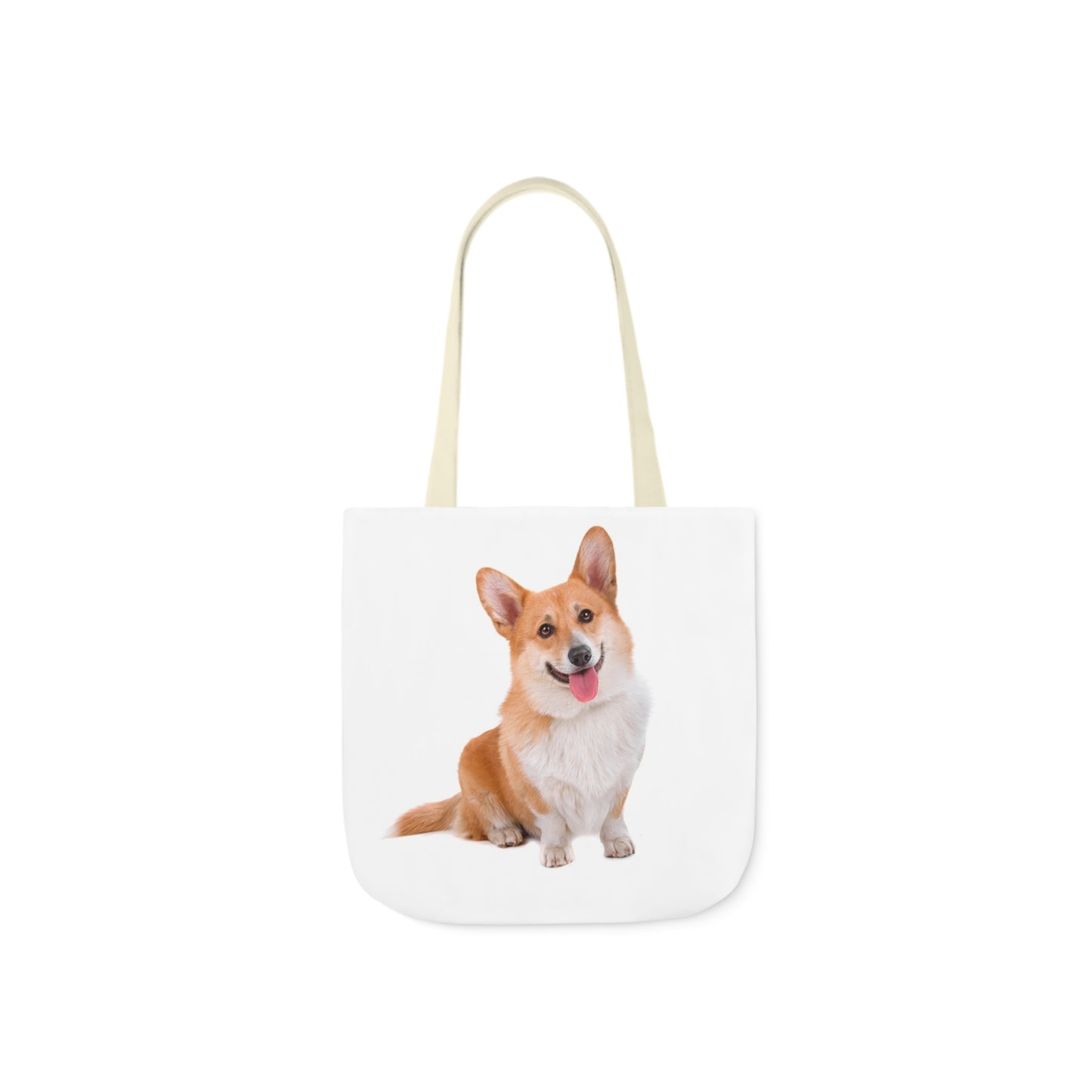 Corgi 1 - Canvas Tote Bag, 5-Color Straps