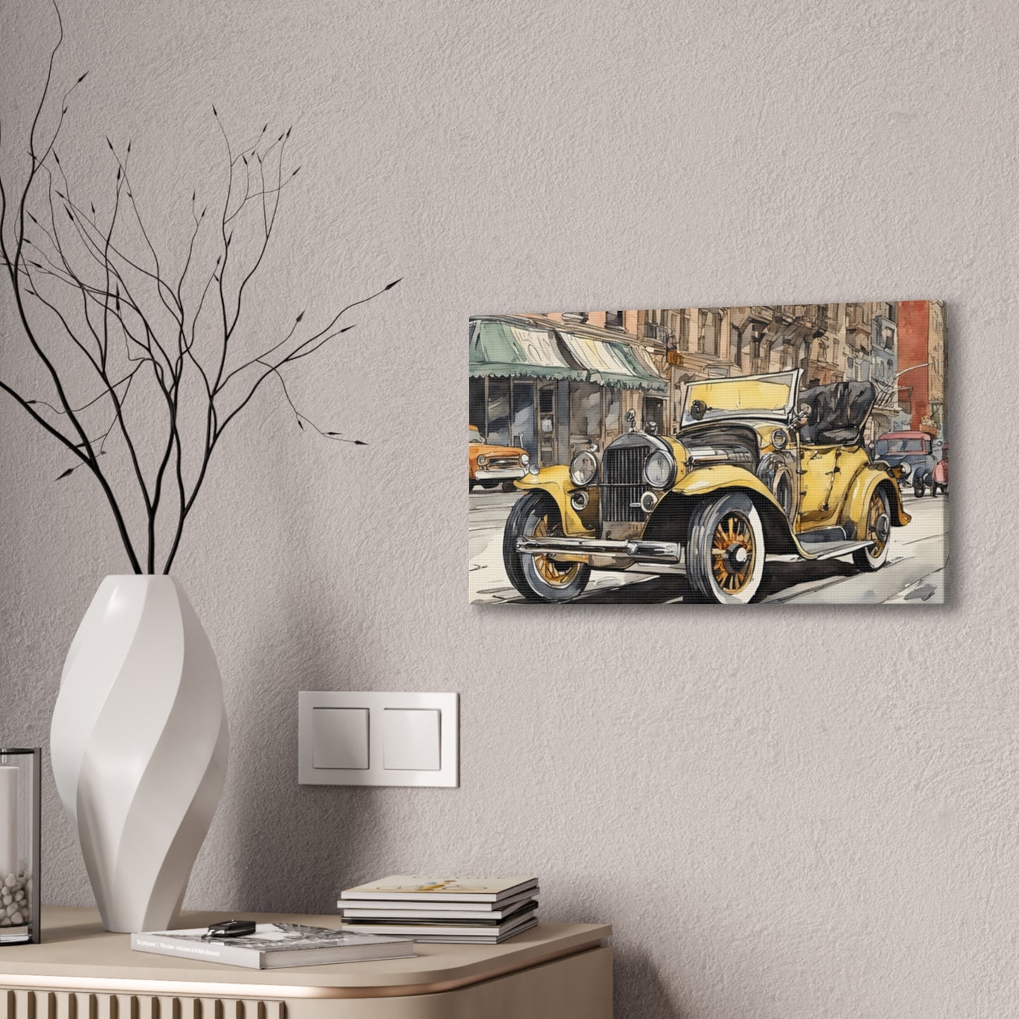 Antique Car - Canvas Stretched, 0.75" - Father's Day