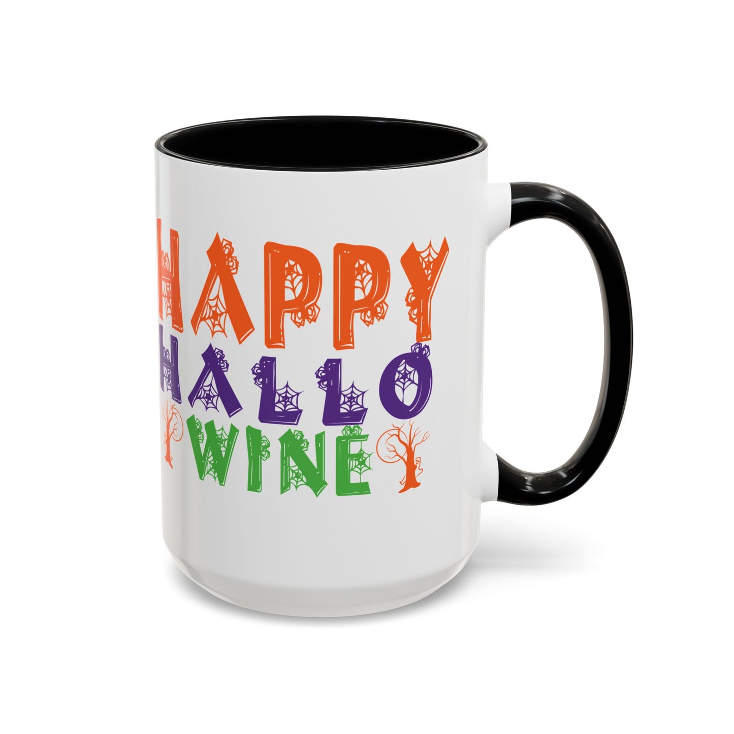 Happy Hallo Wine -Accent Coffee Mug (11, 15oz) - Halloween