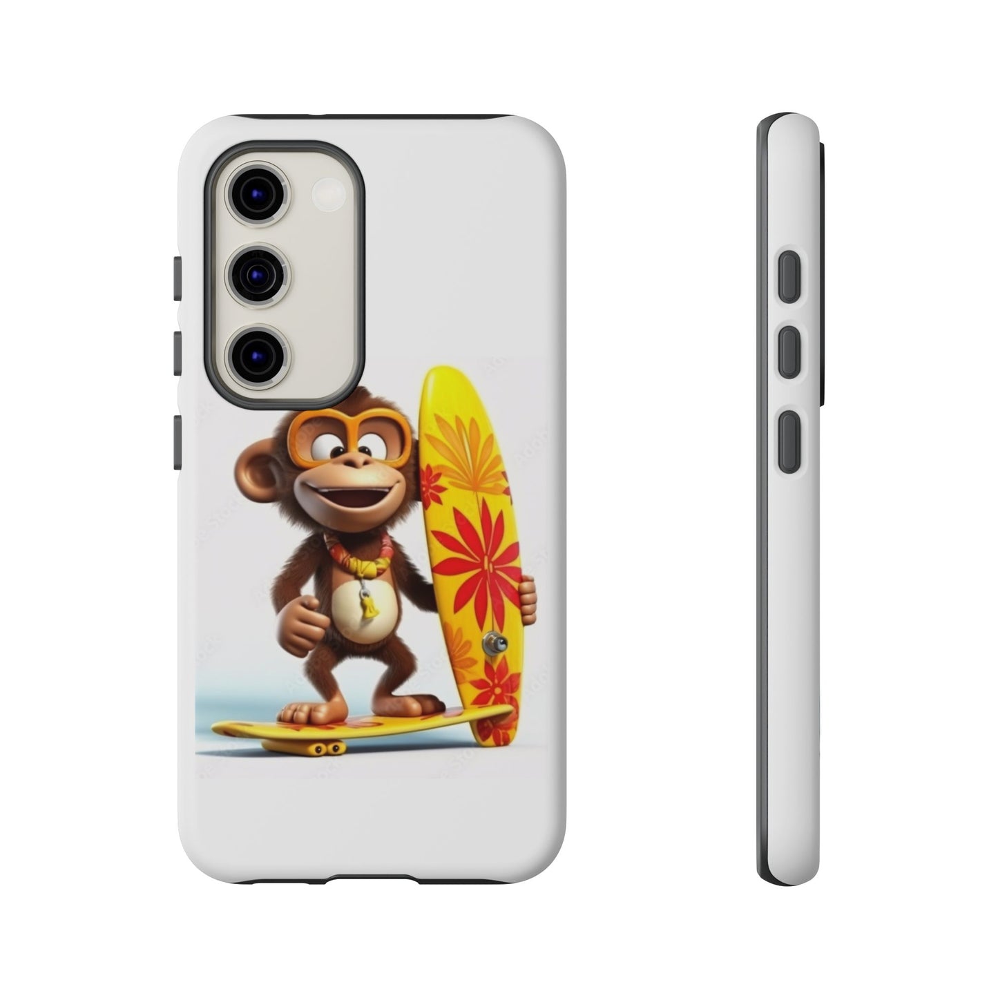 Surfer Monkey -Tough Whimsical Phone Cases